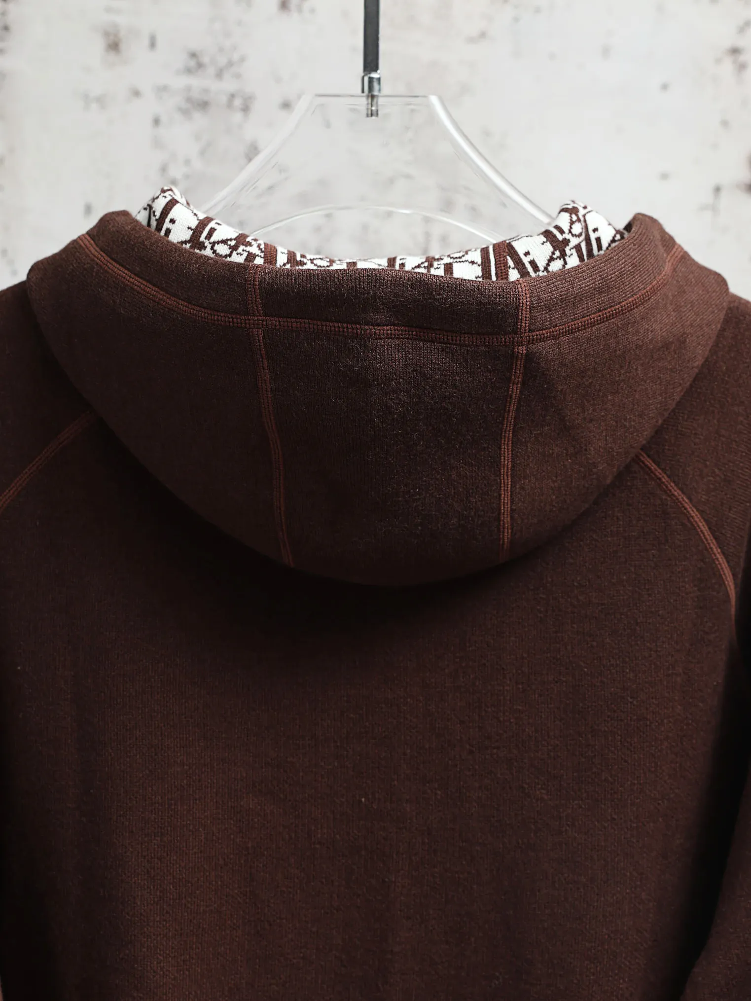 Oblique Lining Zip-Up Hooded Sweatshirt D34521900 — view 8