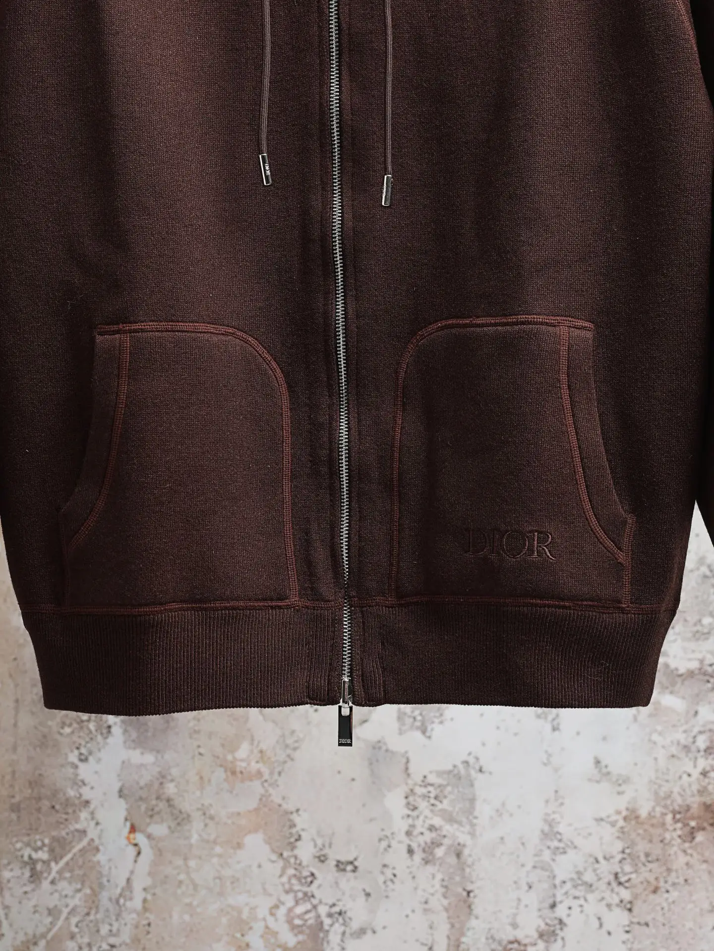 Oblique Lining Zip-Up Hooded Sweatshirt D34521900 — view 10