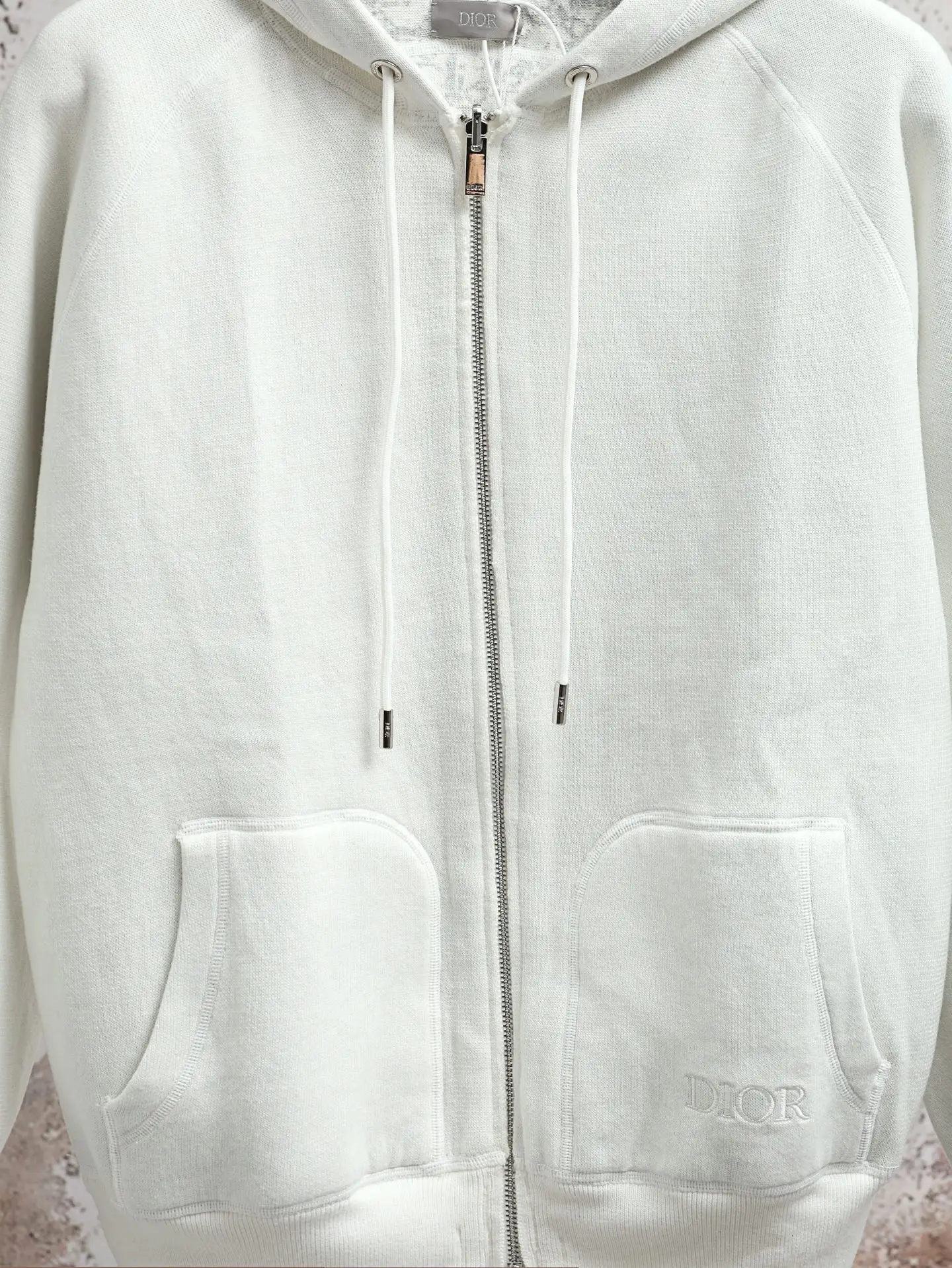Oblique Lining Zip-Up Hooded Sweatshirt D34521898 — view 7