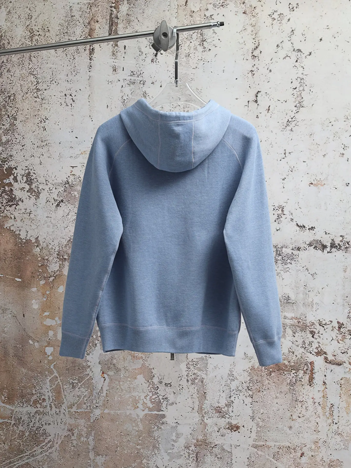 Oblique Lining Zip-Up Hooded Sweatshirt D34521897 — view 2