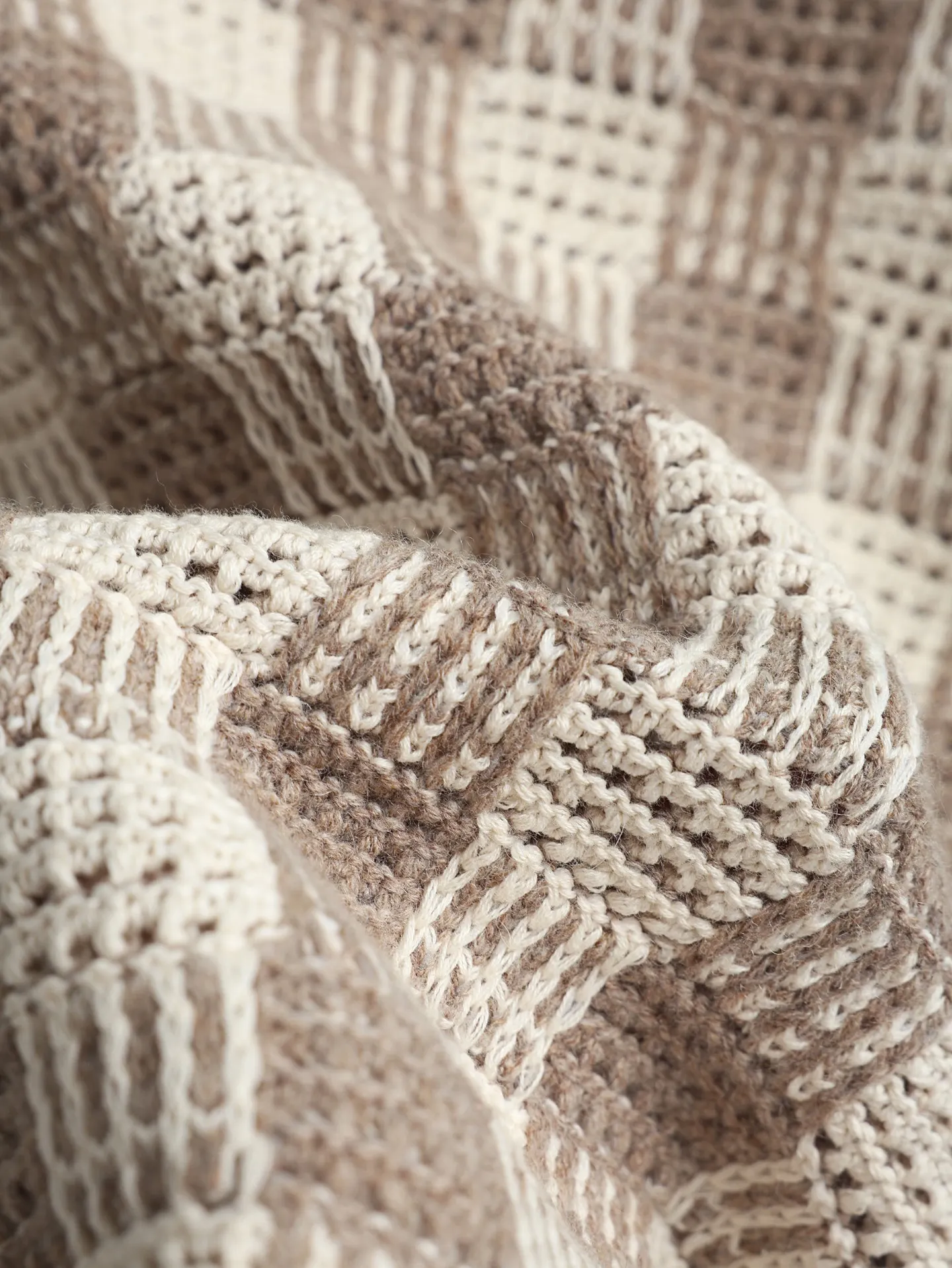 Damier Crochet Knit Cardigan D34521888 — view 8