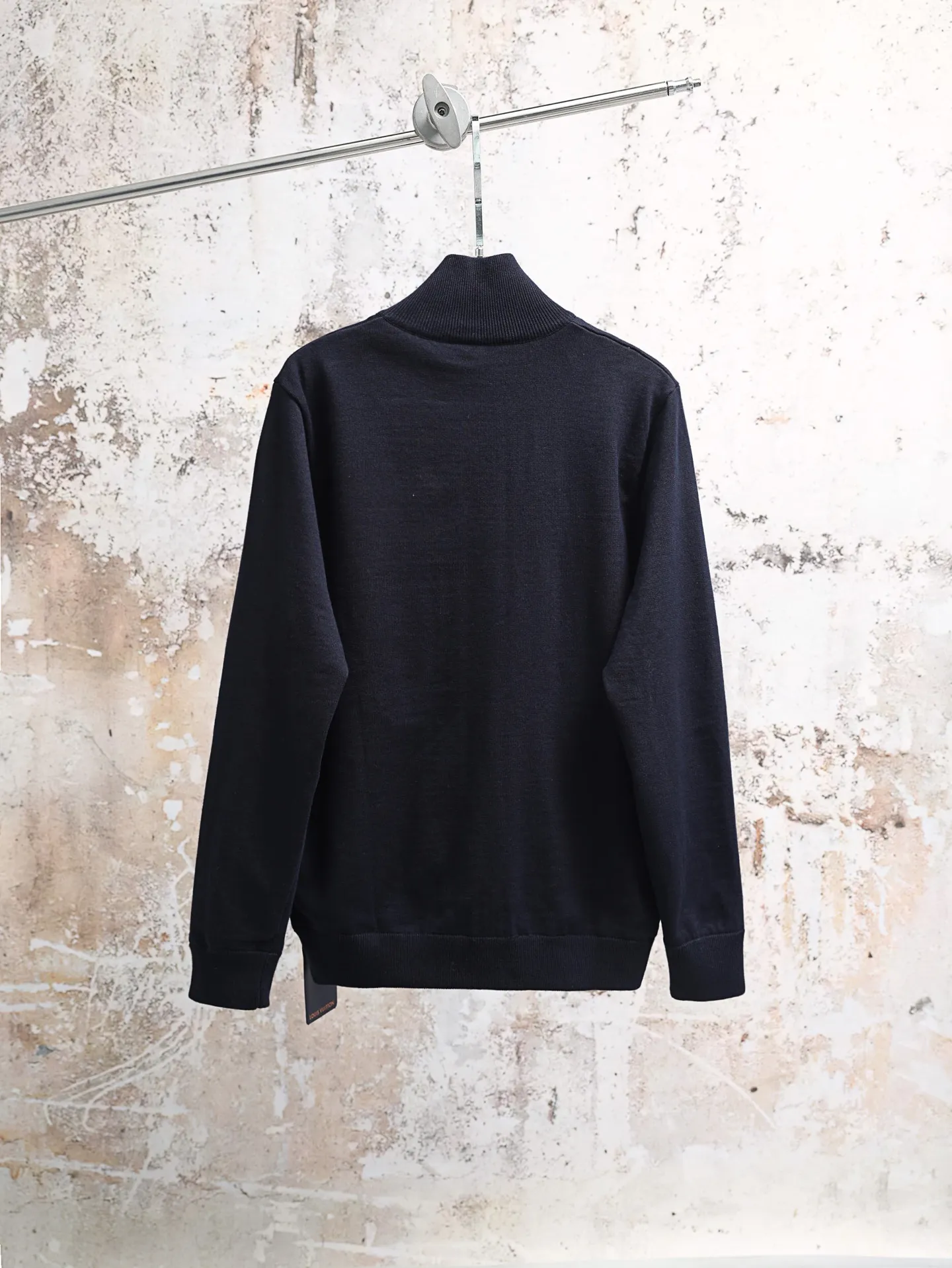 Reversible Monogram Mixed-Media Zip-Up Sweatshirt D38021932 — view 2