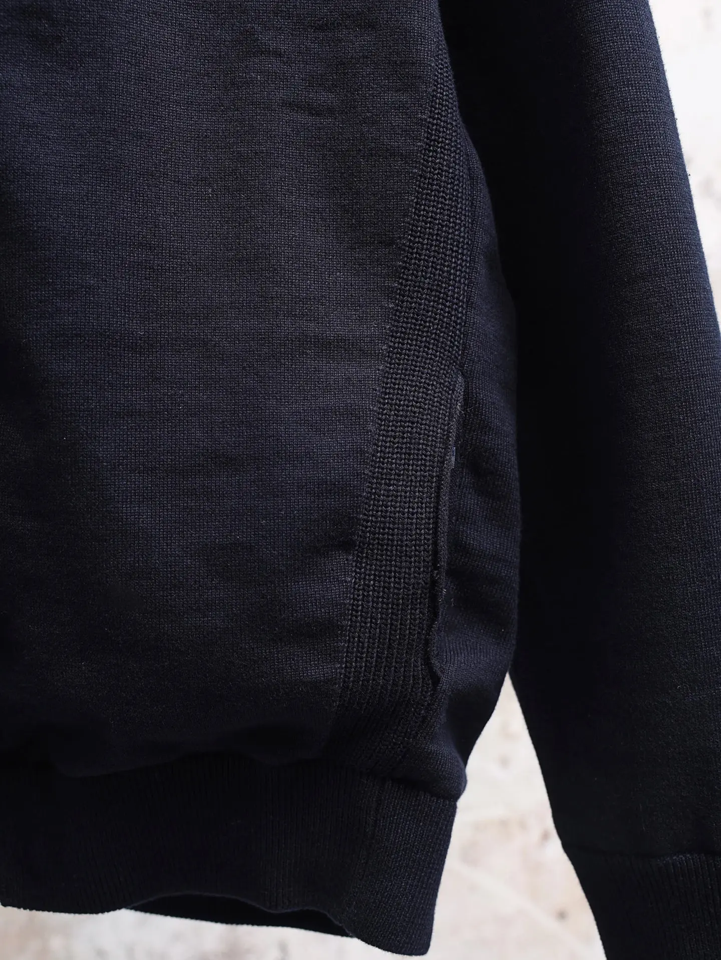 Reversible Monogram Mixed-Media Zip-Up Sweatshirt D38021932 — view 5