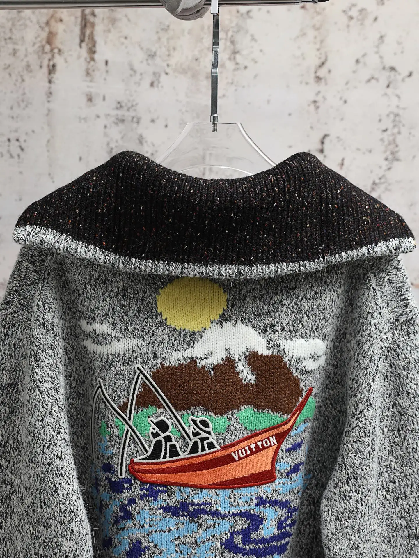 LV x Nigo Intarsia Knit Zip-Up Blouson D44021885 — view 3
