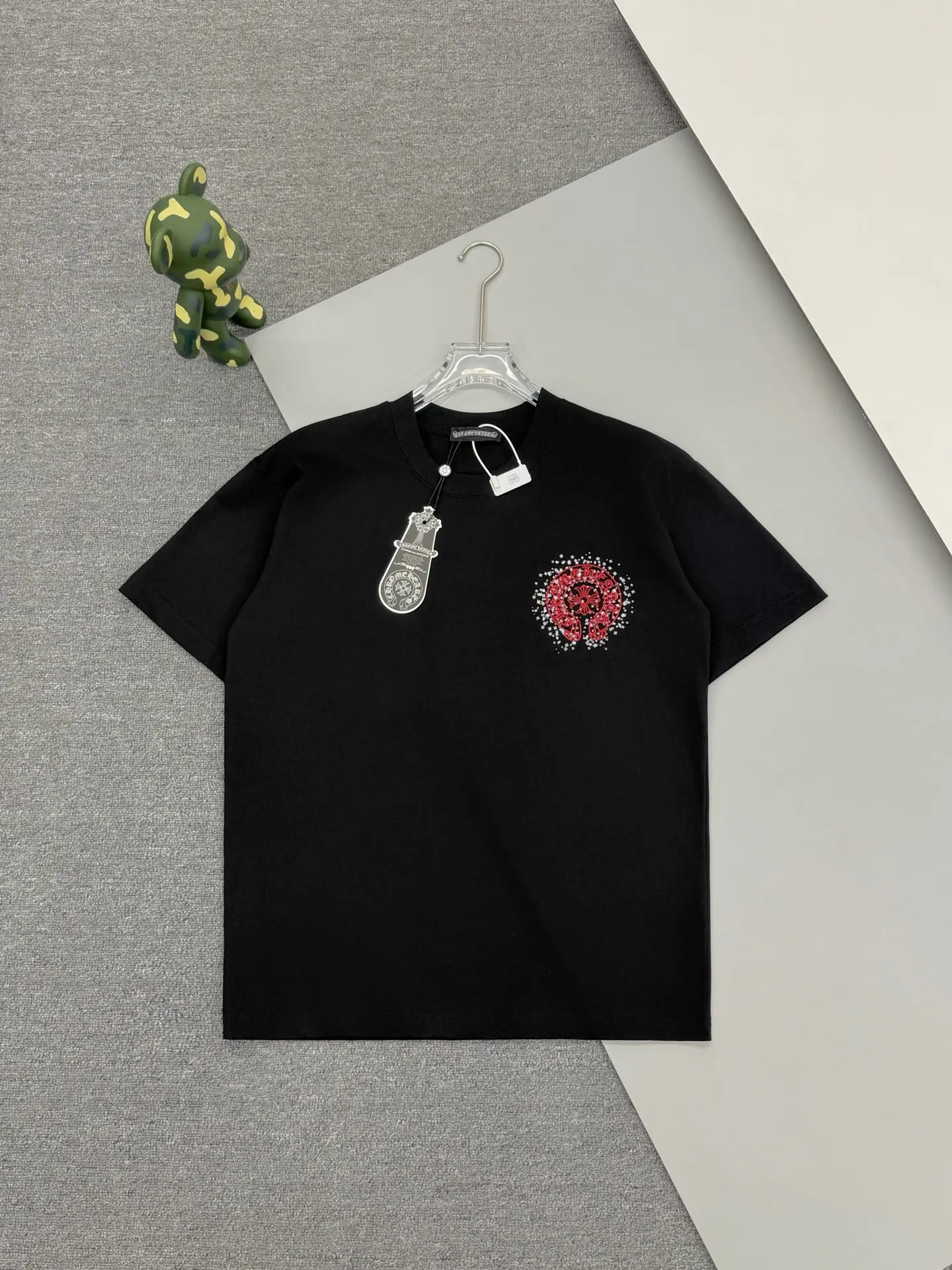 Horseshoe Logo Embroidered Cotton T-Shirt D13513663 — view 2