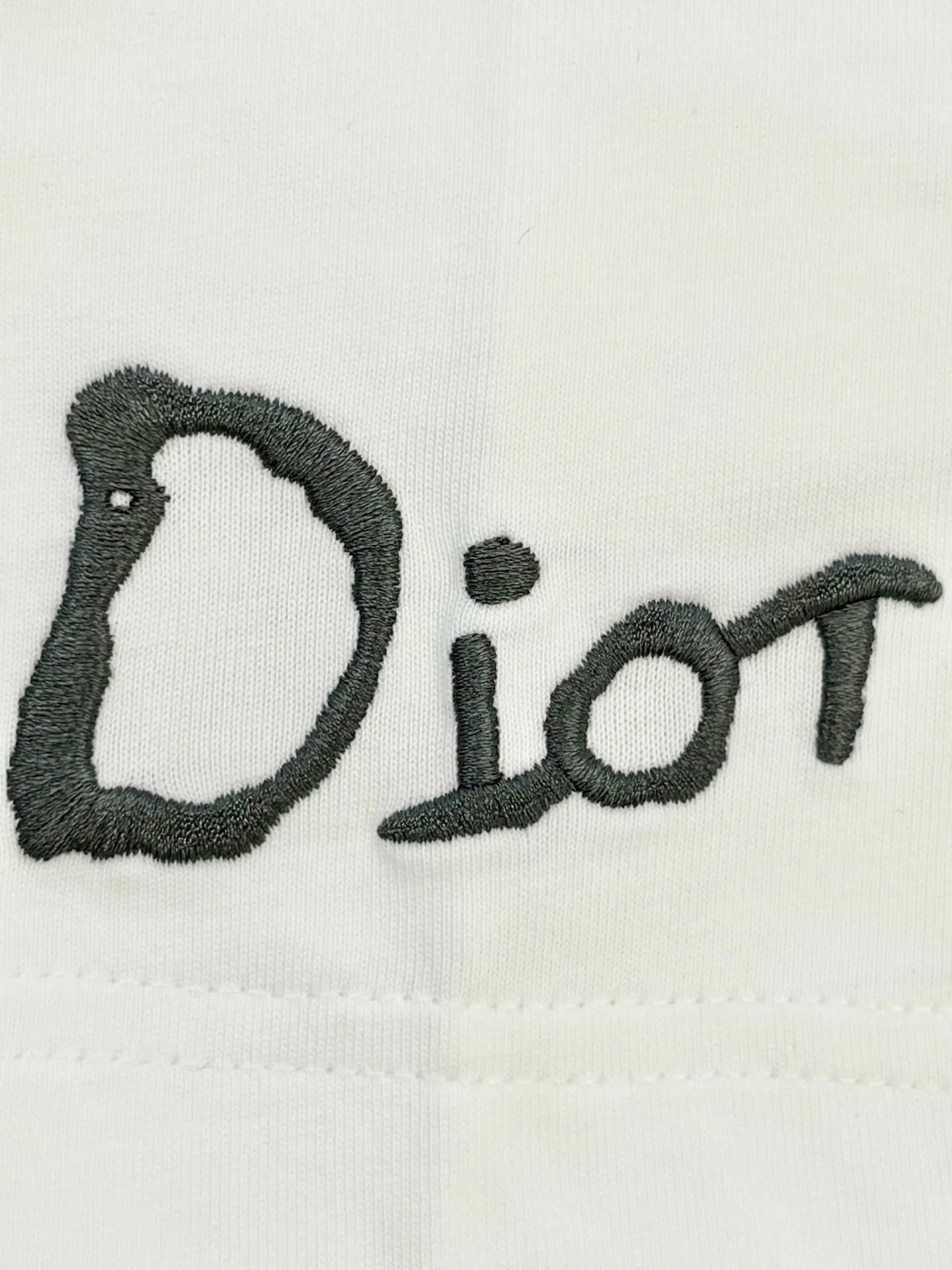 Embroidered Logo Cotton T-Shirt D13513796 — view 6