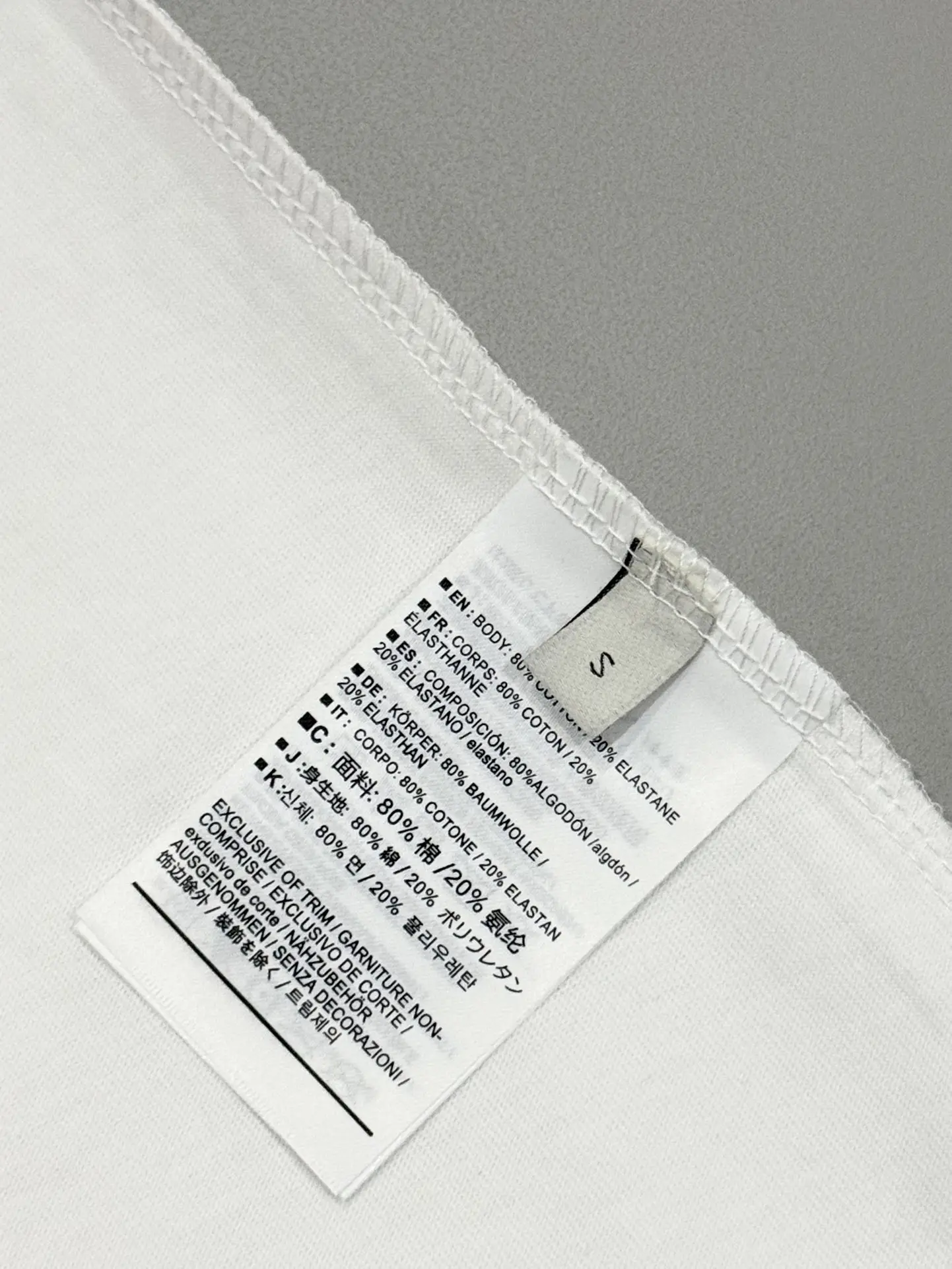 Embroidered Logo Cotton T-Shirt D13513676 — view 8