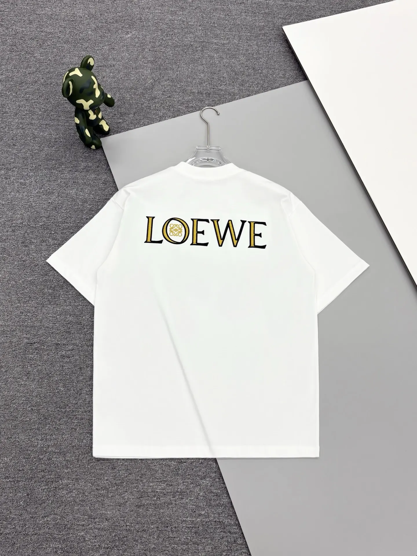 Anagram Embroidered Cotton-Jersey T-Shirt D13513513 — view 2
