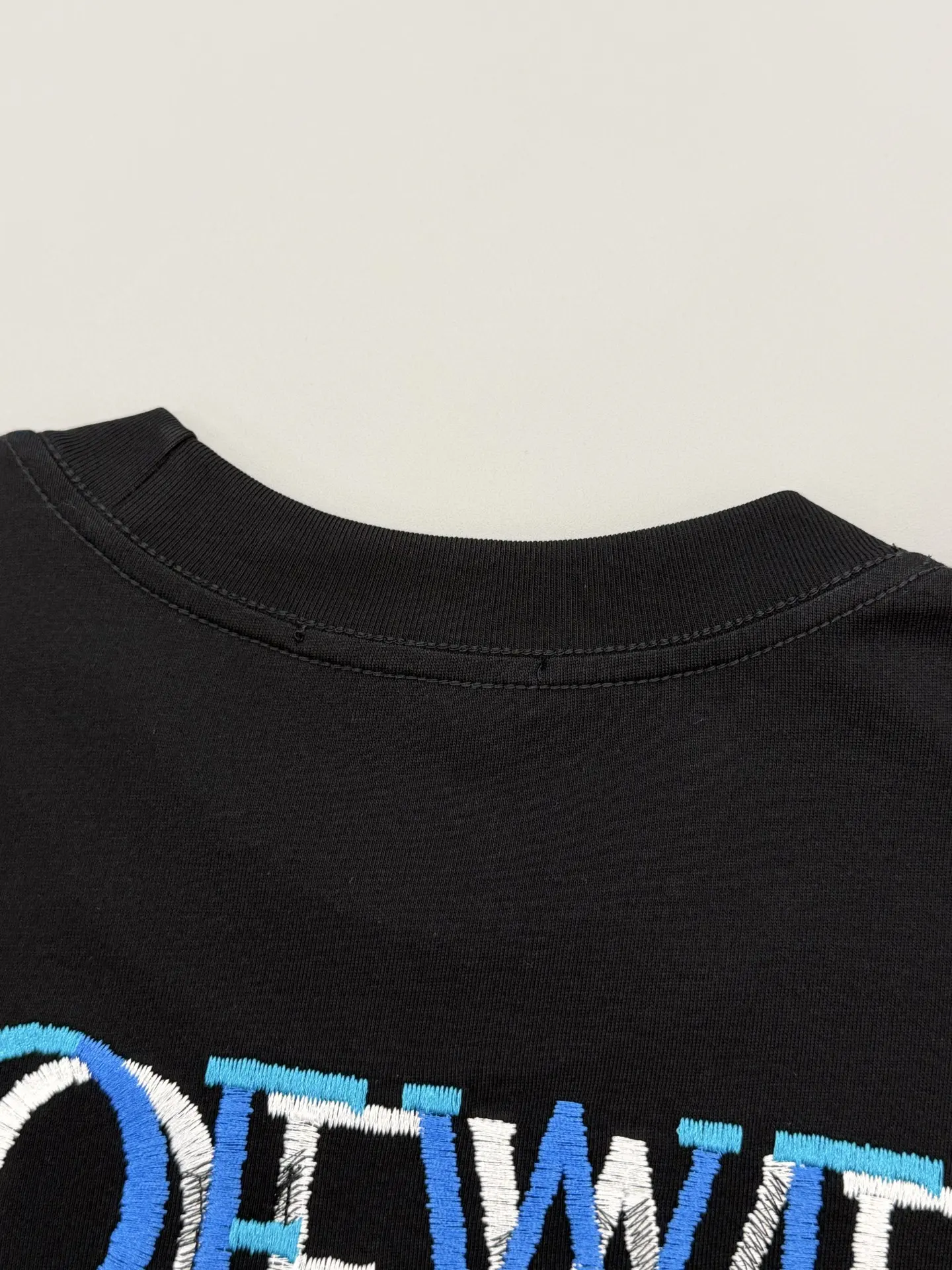Anagram Embroidered Cotton T-Shirt D13513783 — view 6