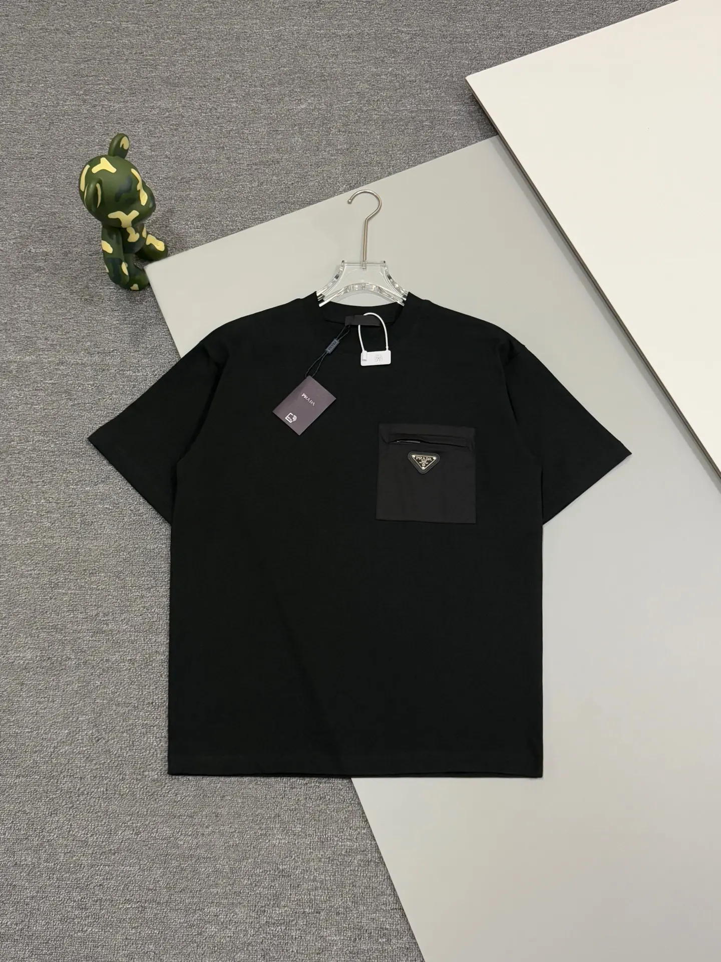 Nylon Pocket Cotton T-Shirt D13513741