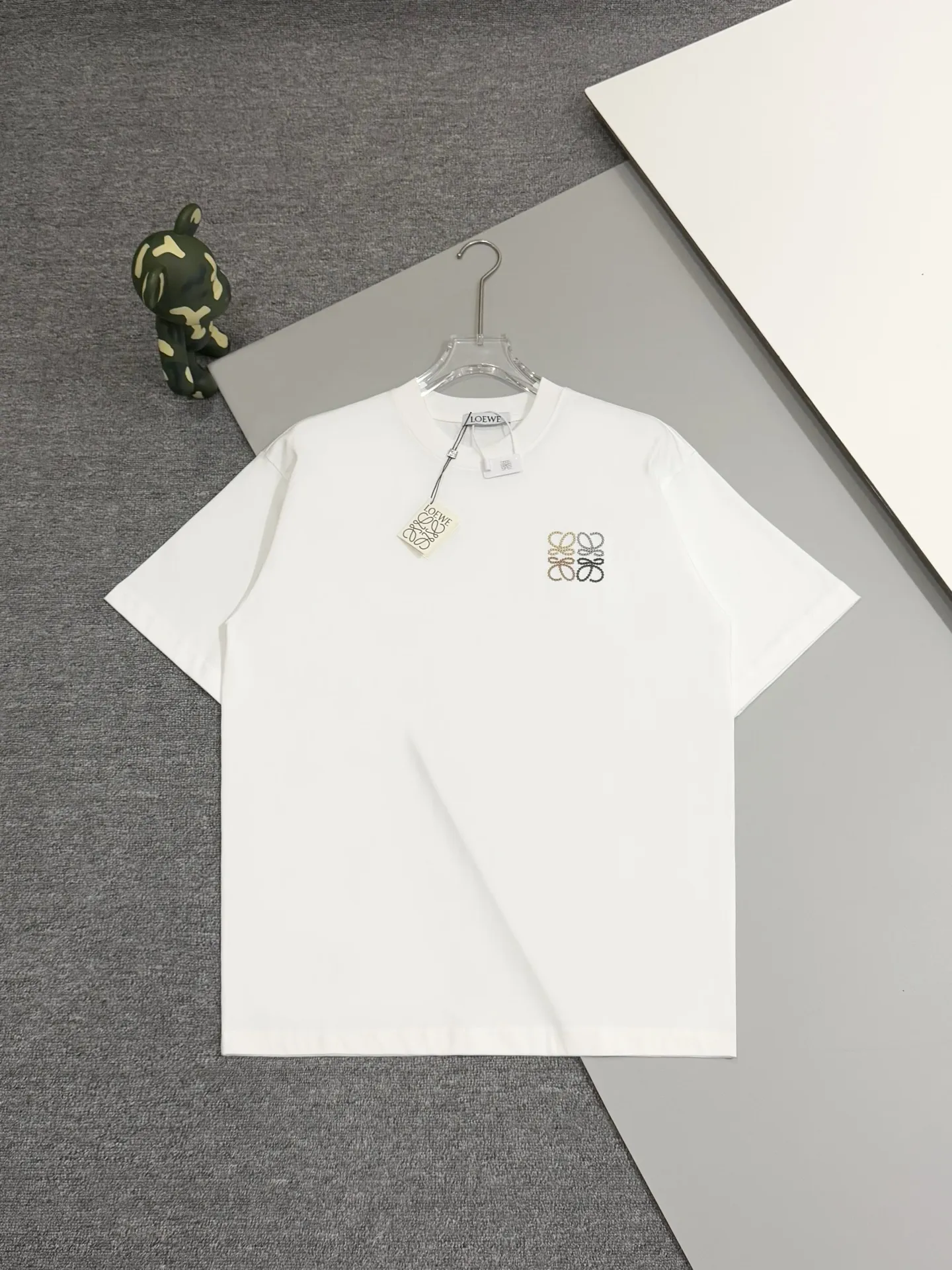 Anagram Embroidered Cotton-Jersey T-Shirt D13513501