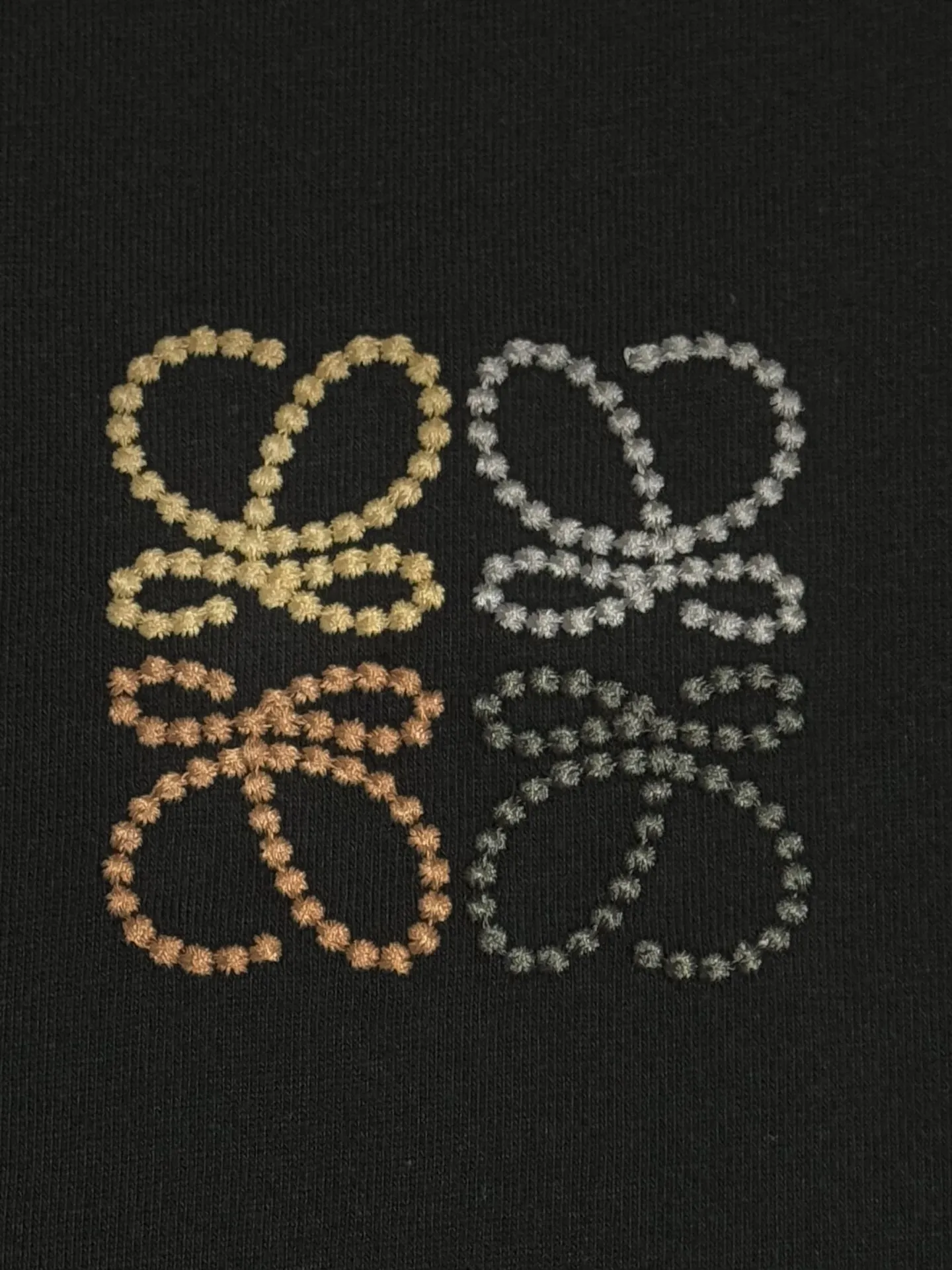 Anagram Embroidered Cotton T-Shirt D13513502 — view 4
