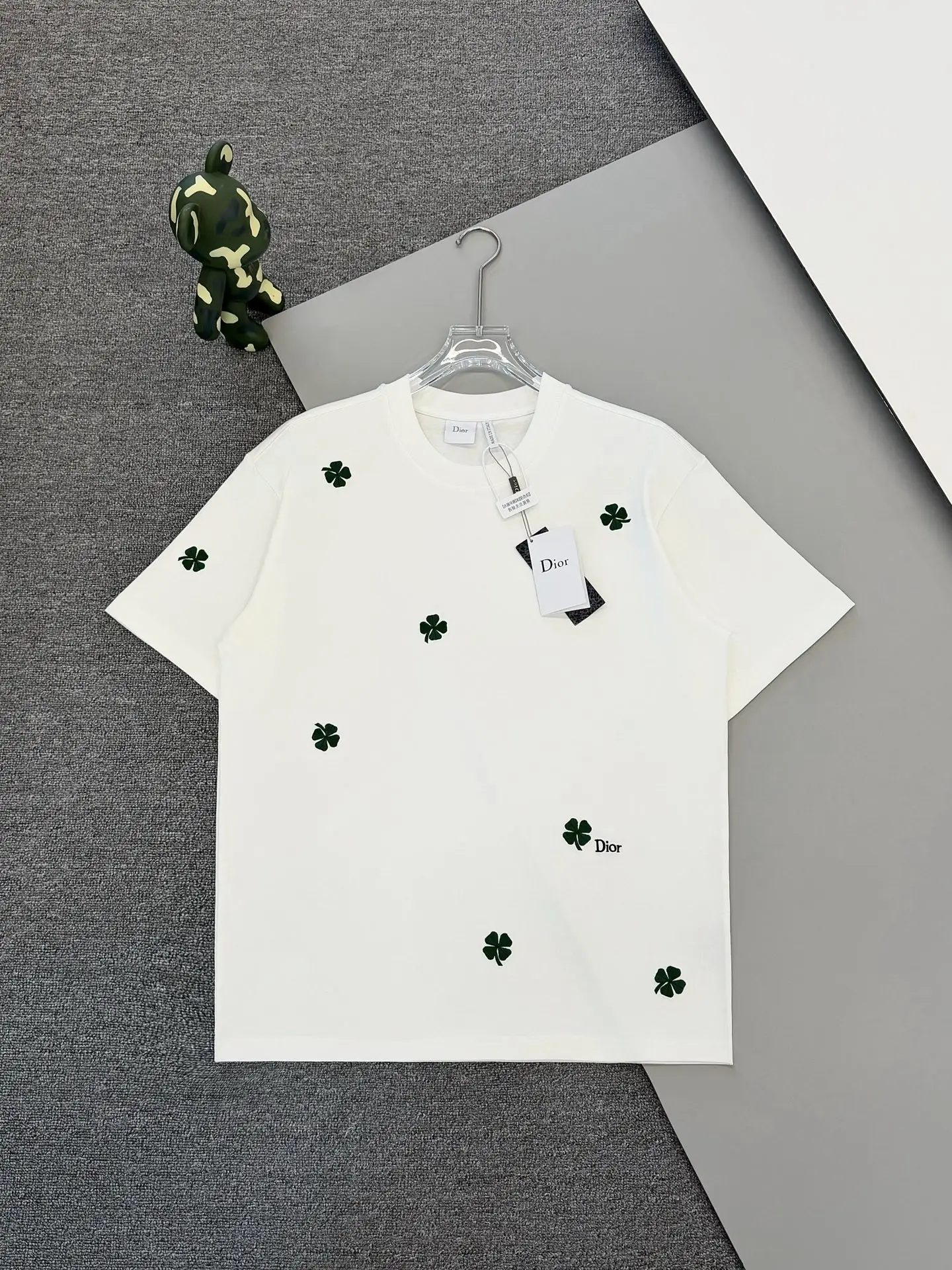 Dior Clover Embroidered Cotton T-Shirt D14013661
