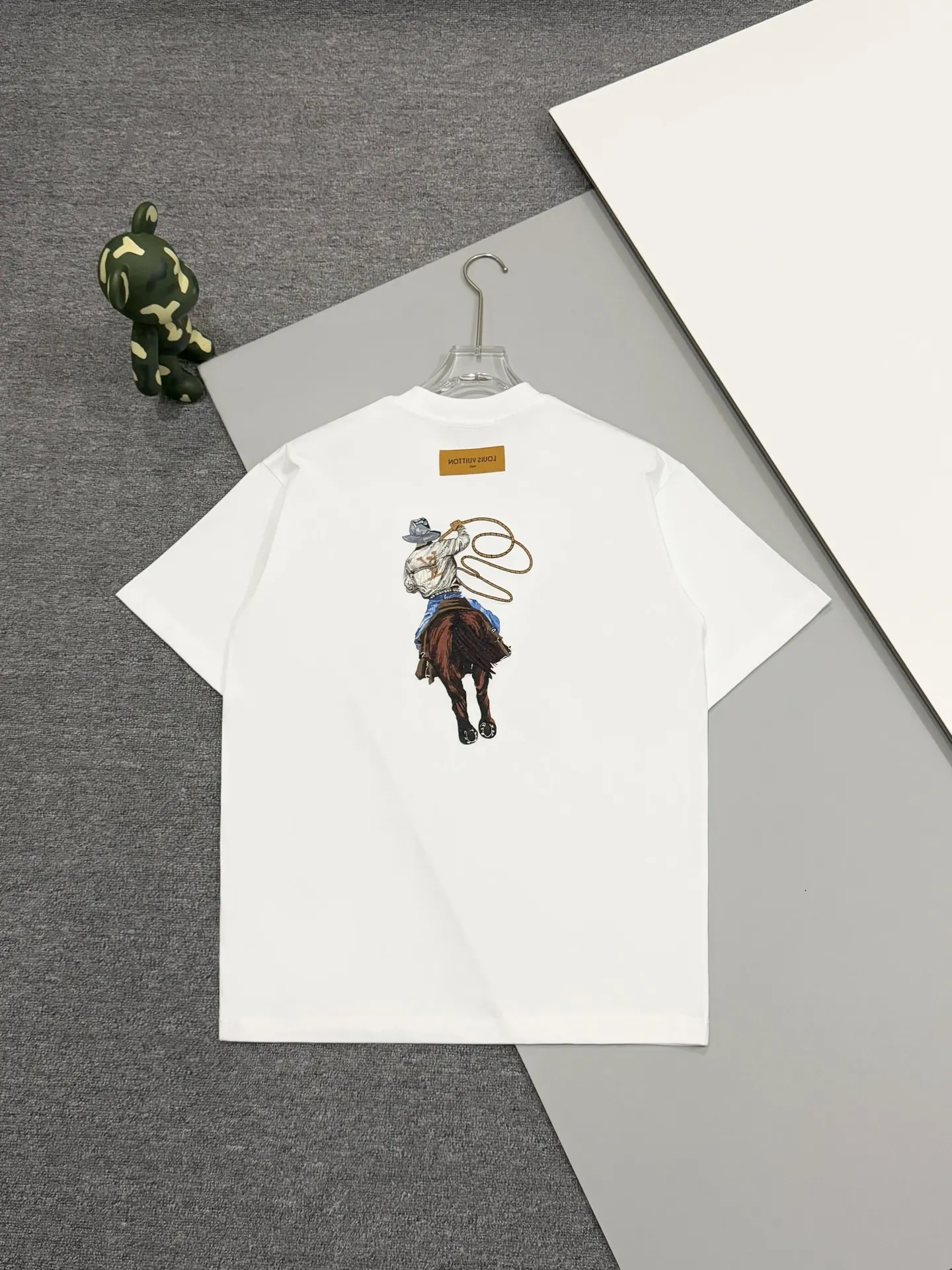 Cowboy Embroidered Cotton T-Shirt D14513463 — view 2