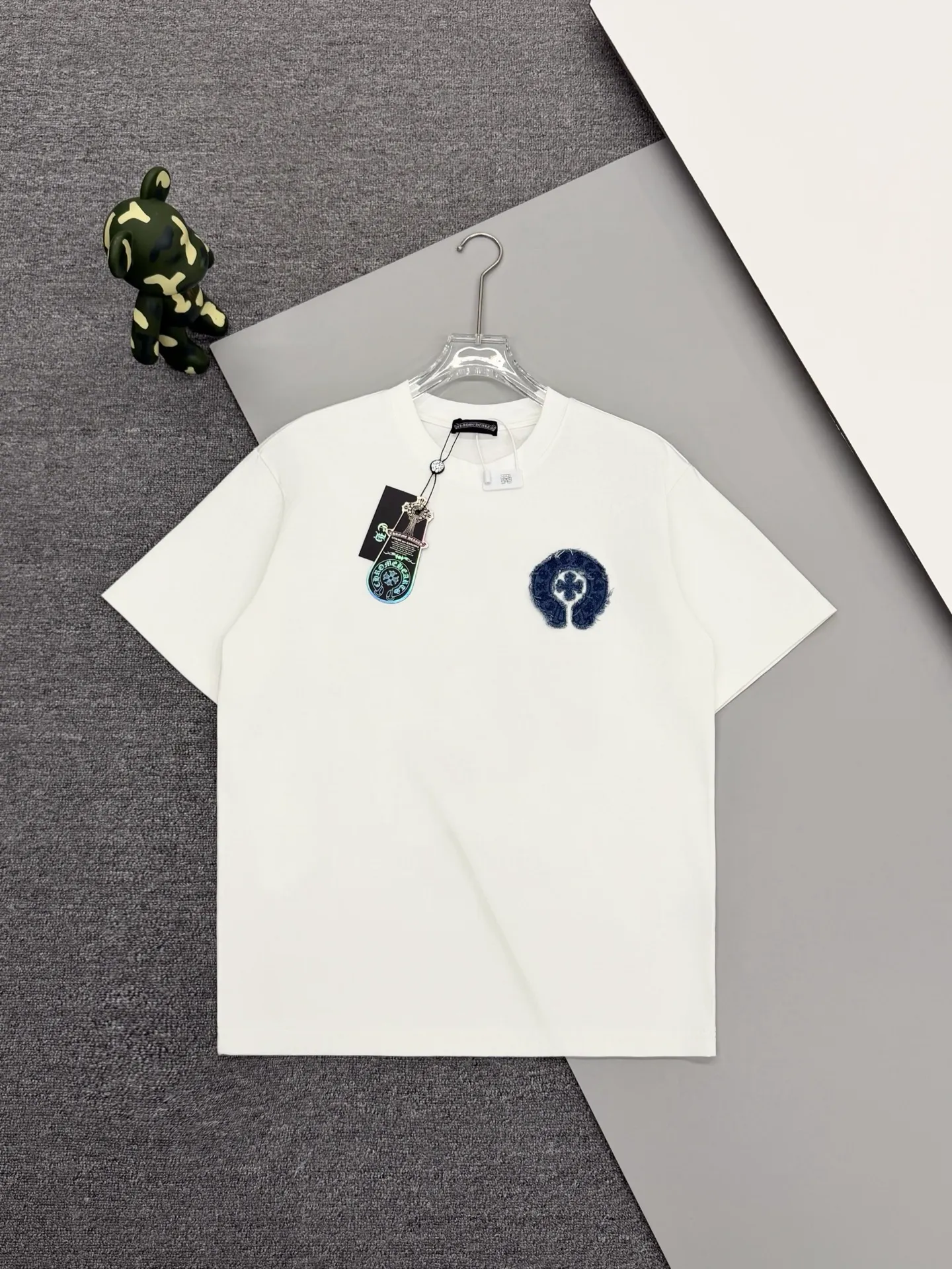 Embroidered Horseshoe Logo Cotton T-Shirt D15013650