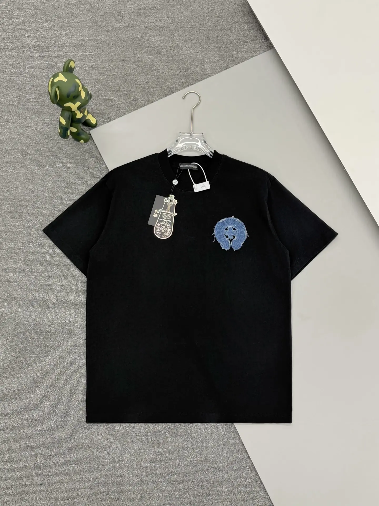 Embroidered Horseshoe Logo Cotton T-Shirt D15013651