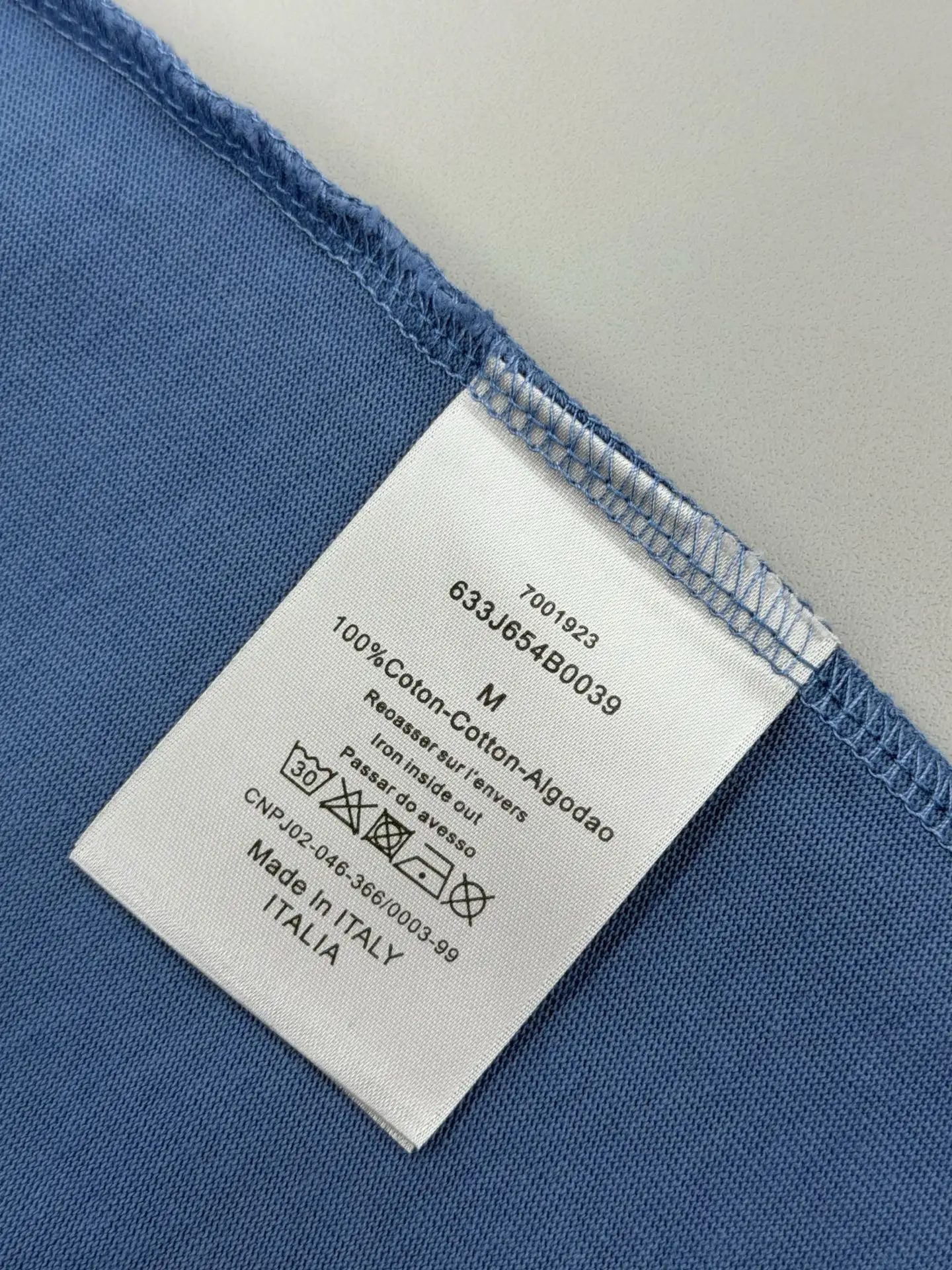 Beaded Logo Embroidery Cotton T-Shirt D15013648 — view 8