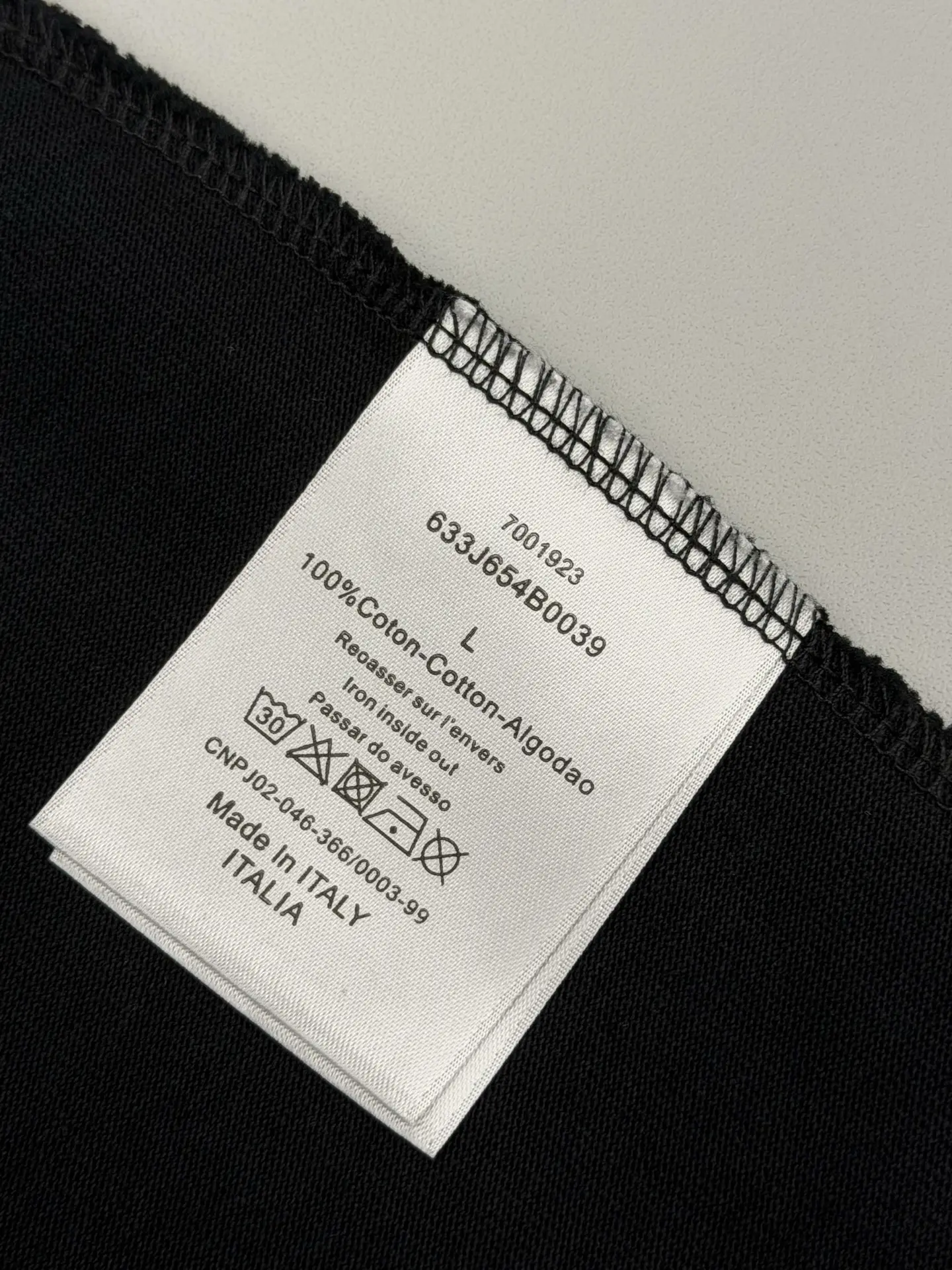 Beaded Logo Embroidery Cotton T-Shirt D15013647 — view 8