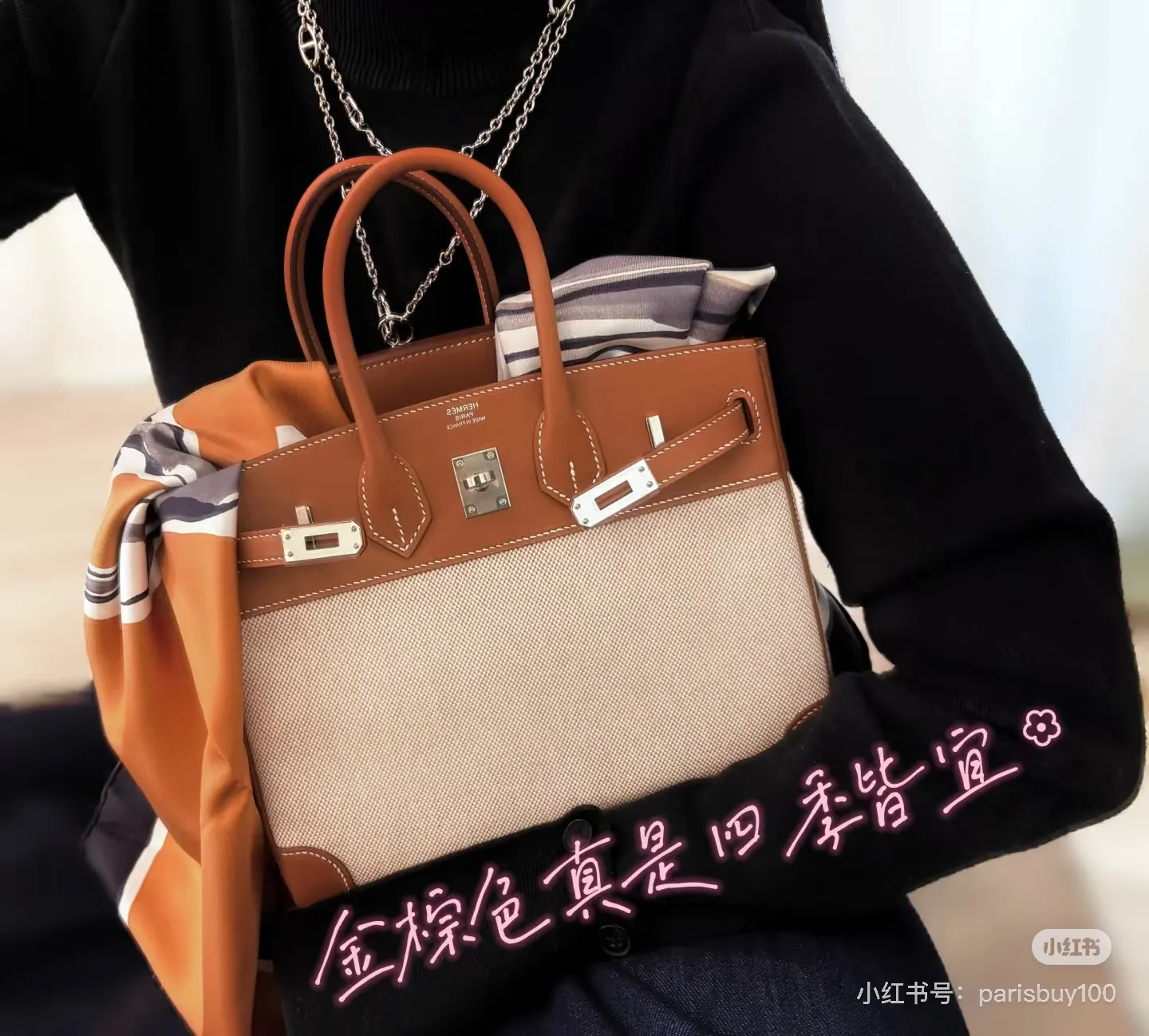 Birkin Canvas & Leather Top-Handle Bag D59018545 — view 2