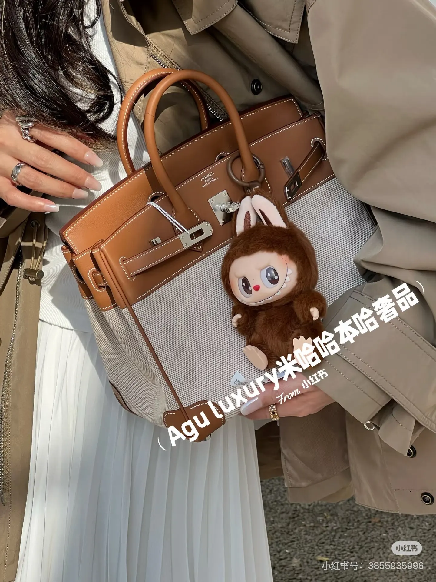 Birkin Canvas & Leather Top-Handle Bag D59018545 — view 6