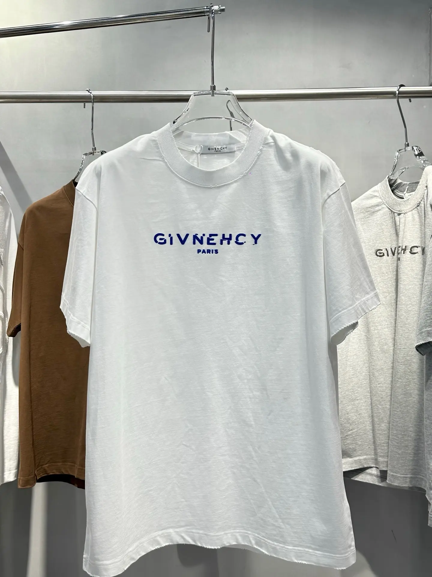 Distressed Logo-Print Cotton T-Shirt D15518993
