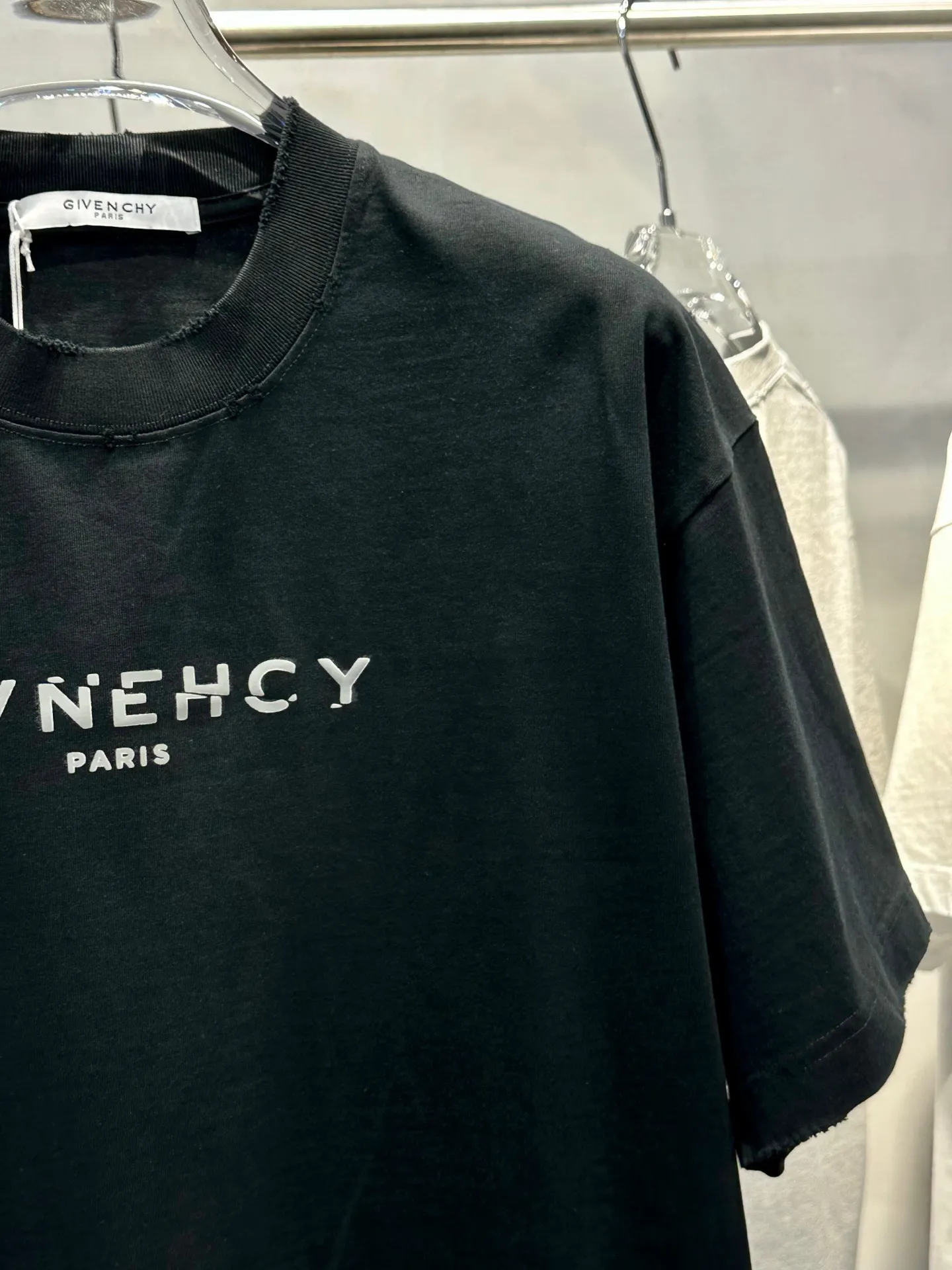 Distressed Logo-Print Cotton T-Shirt D15518995 — view 5