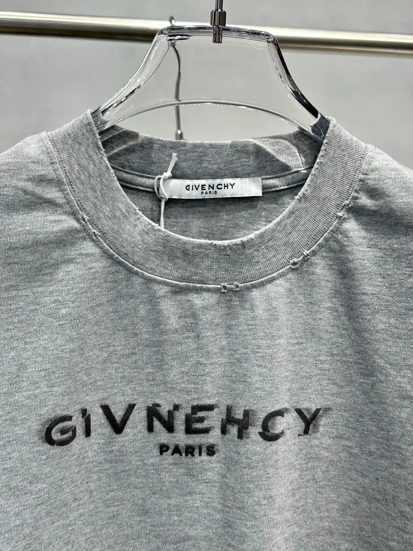 Distressed Logo-Print Cotton T-Shirt D15518994 — view 3
