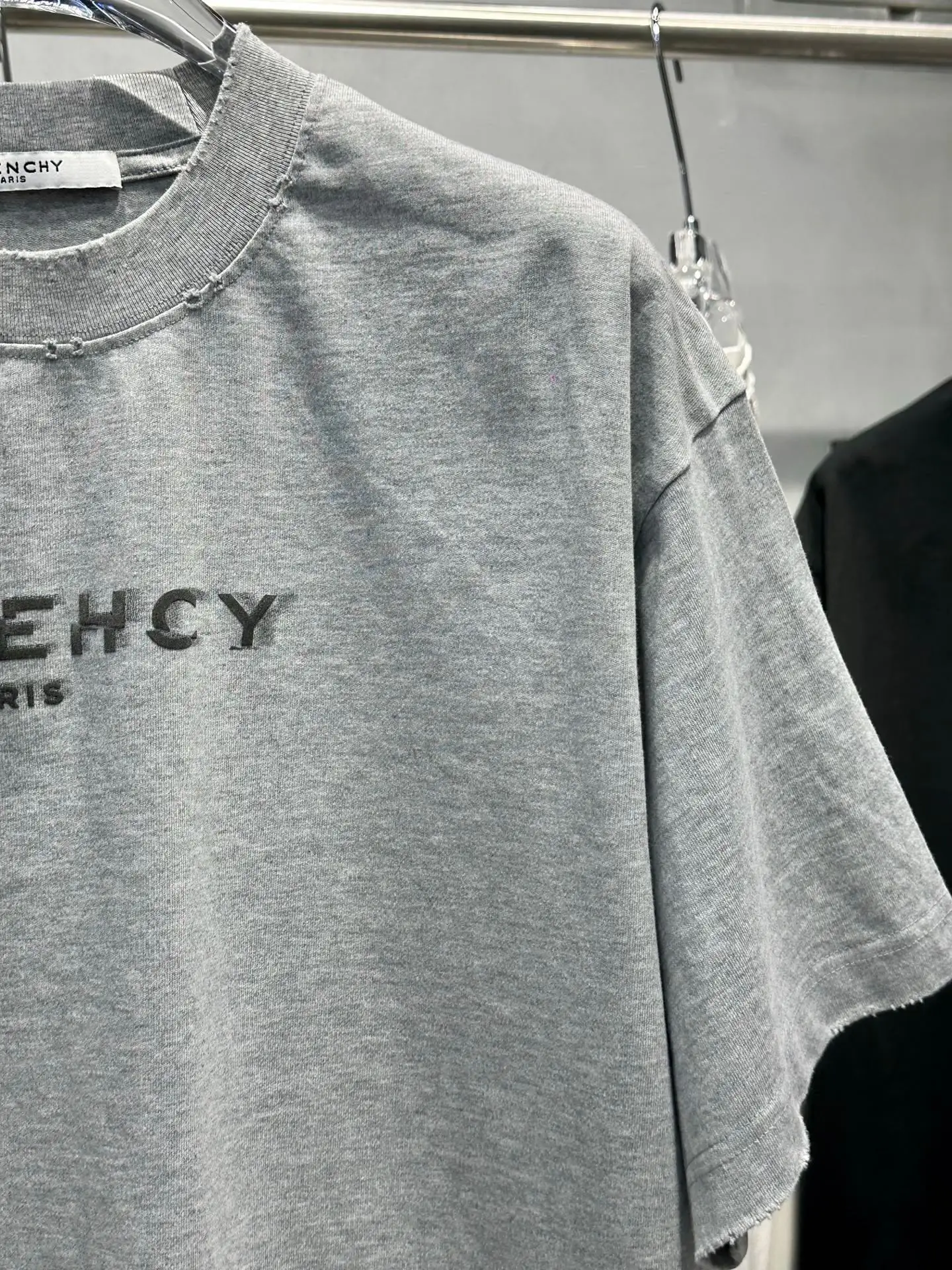Distressed Logo-Print Cotton T-Shirt D15518994 — view 5