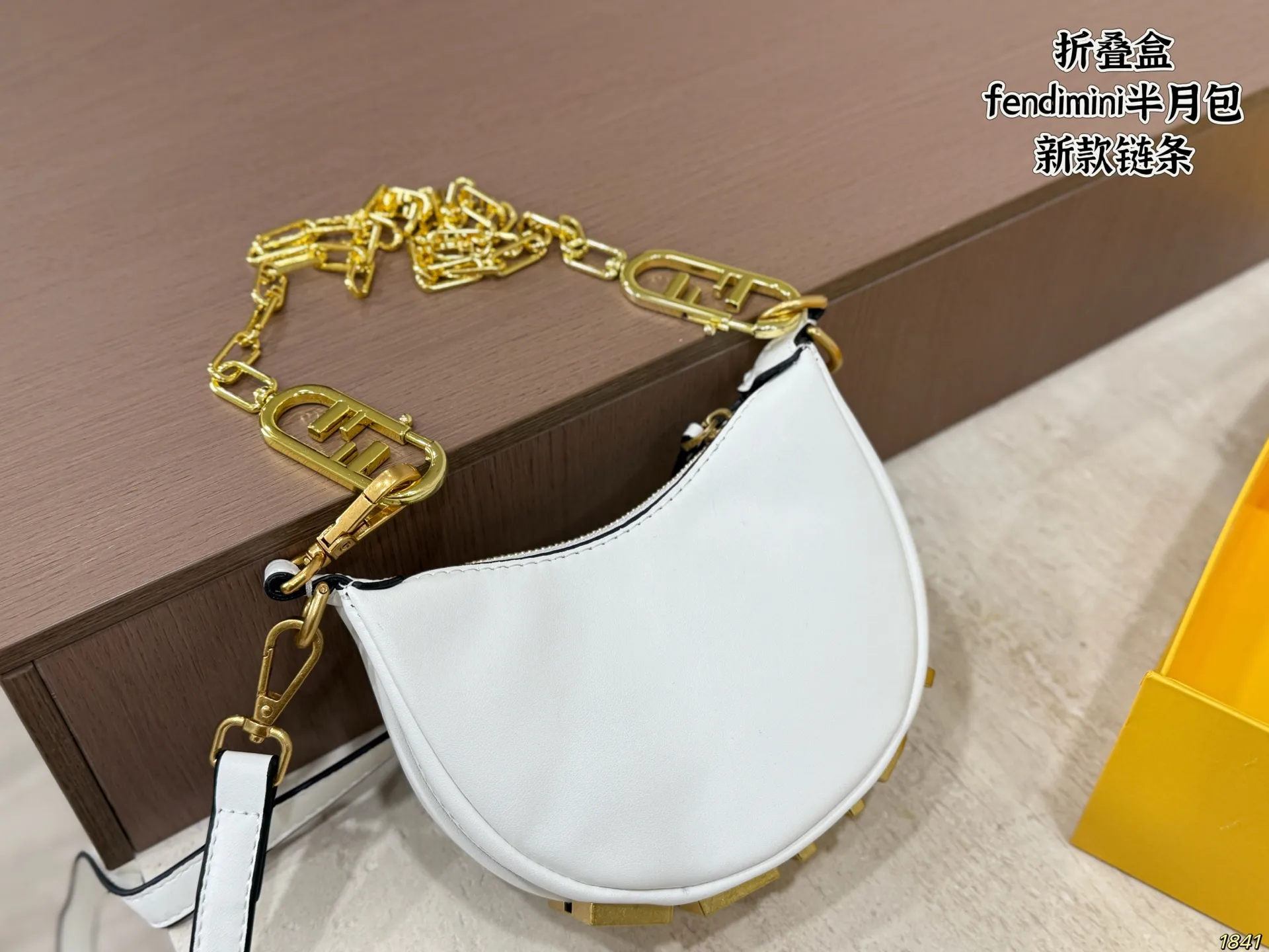 Fendi Mini Half-Moon Chain Bag D26518094 — view 3
