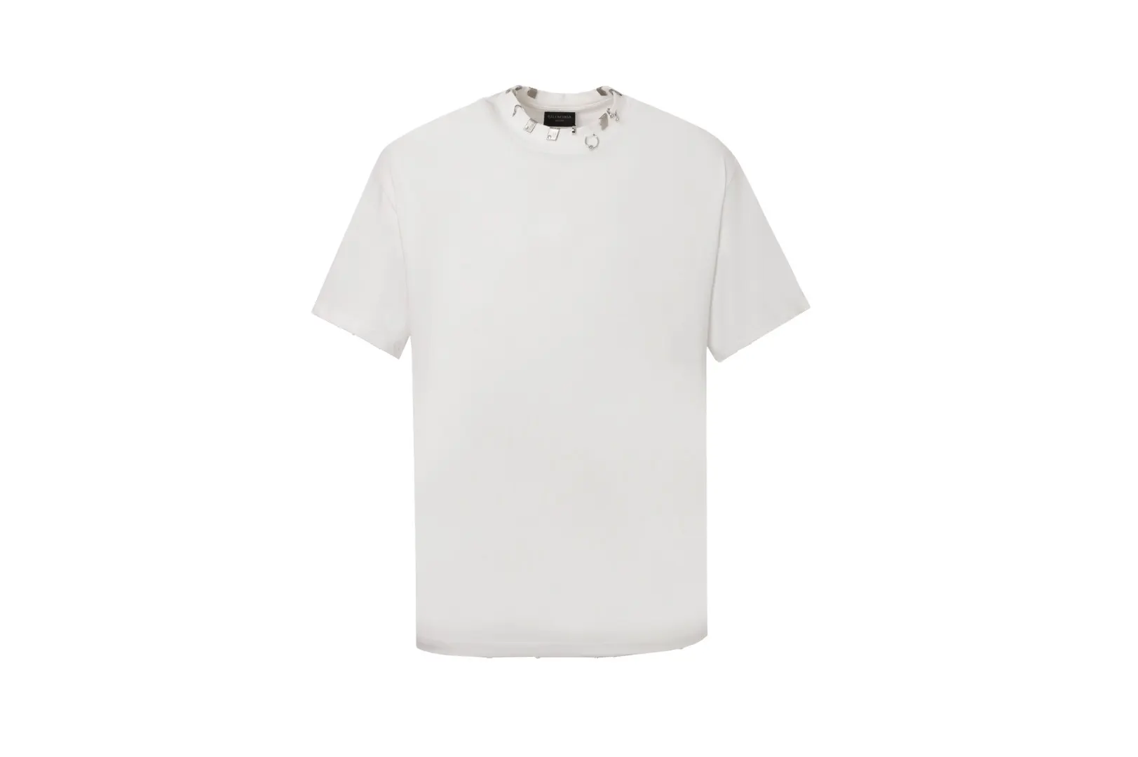 Pierced Oversized Cotton T-Shirt D11519940 — view 2