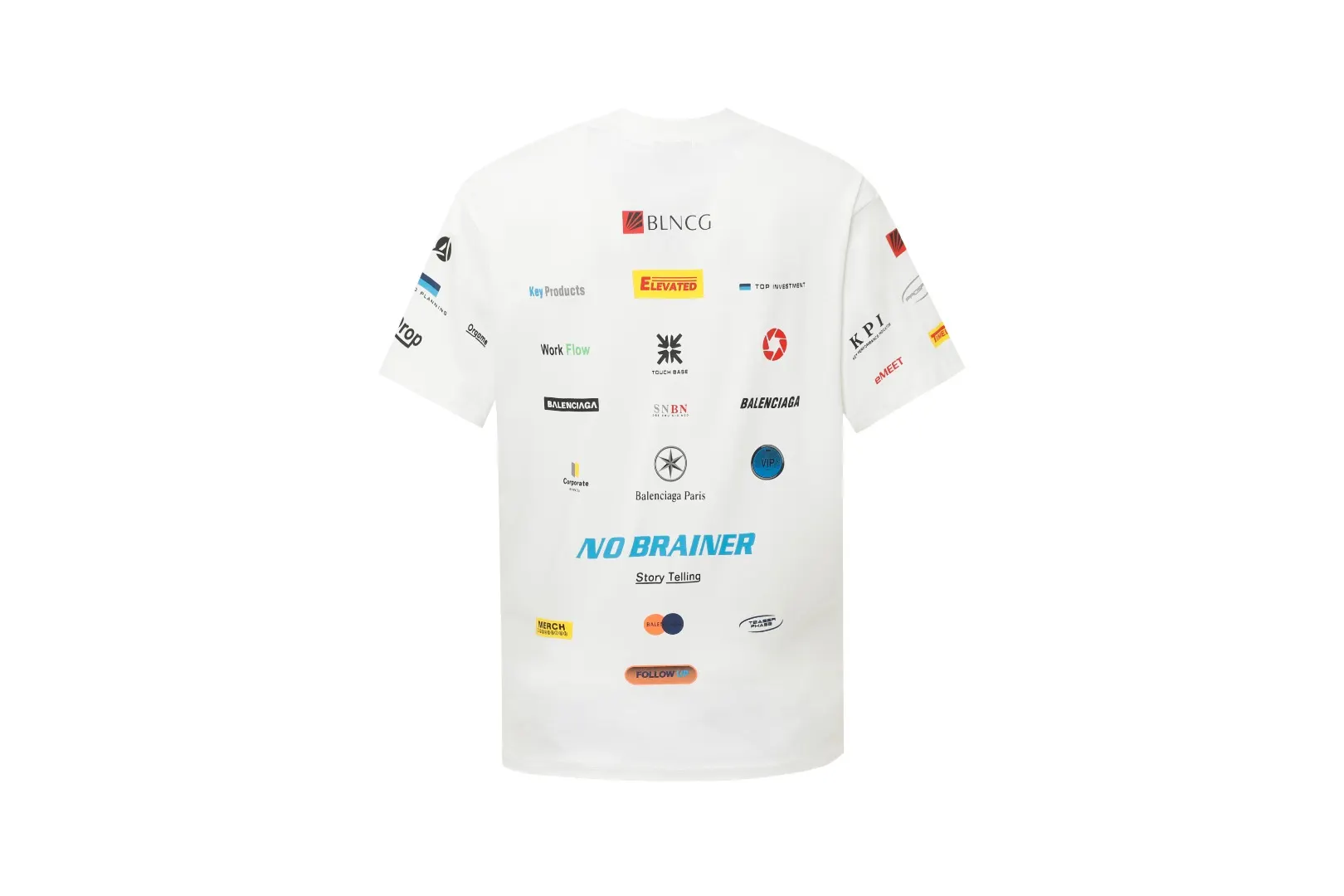 Multi-Logo Graphic Print Oversized T-Shirt D11519955 — view 2