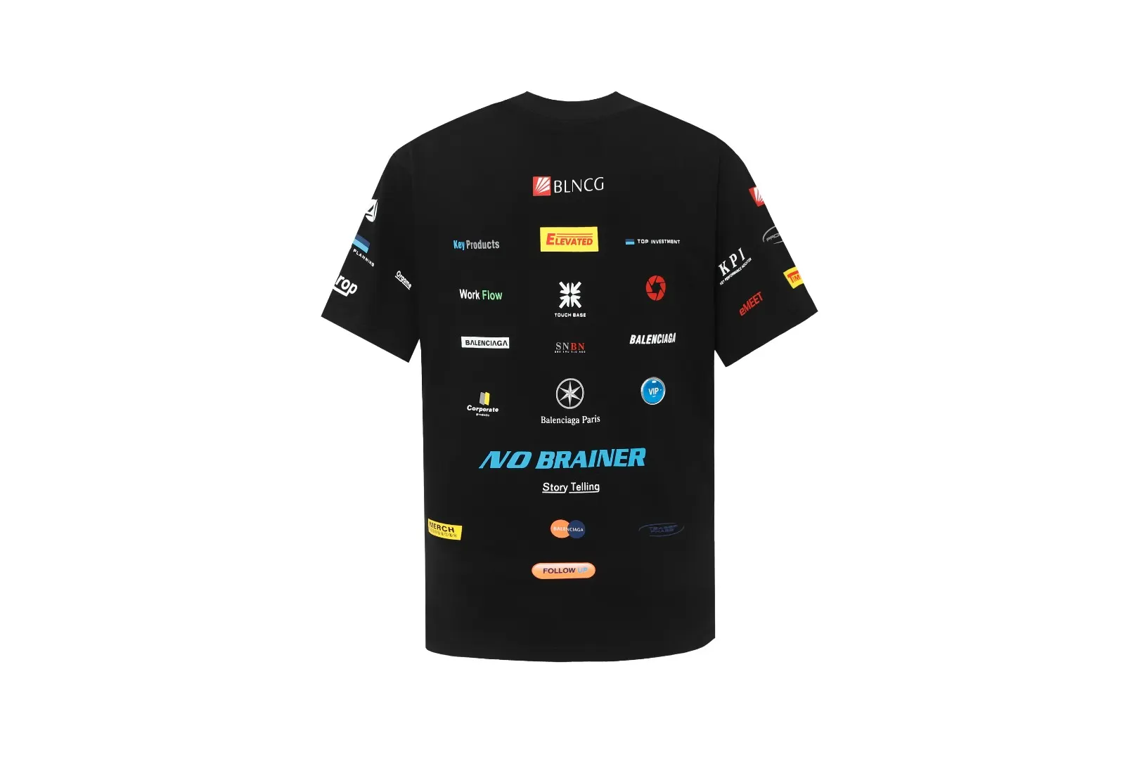 Multi-Logo Graphic Print Oversized T-Shirt D11519954 — view 2