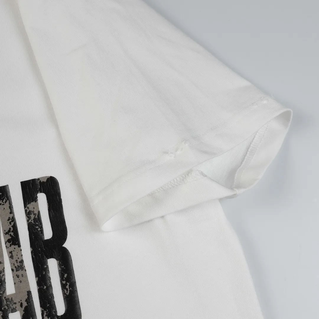 Distressed Logo Print Cotton T-Shirt D11519963 — view 3
