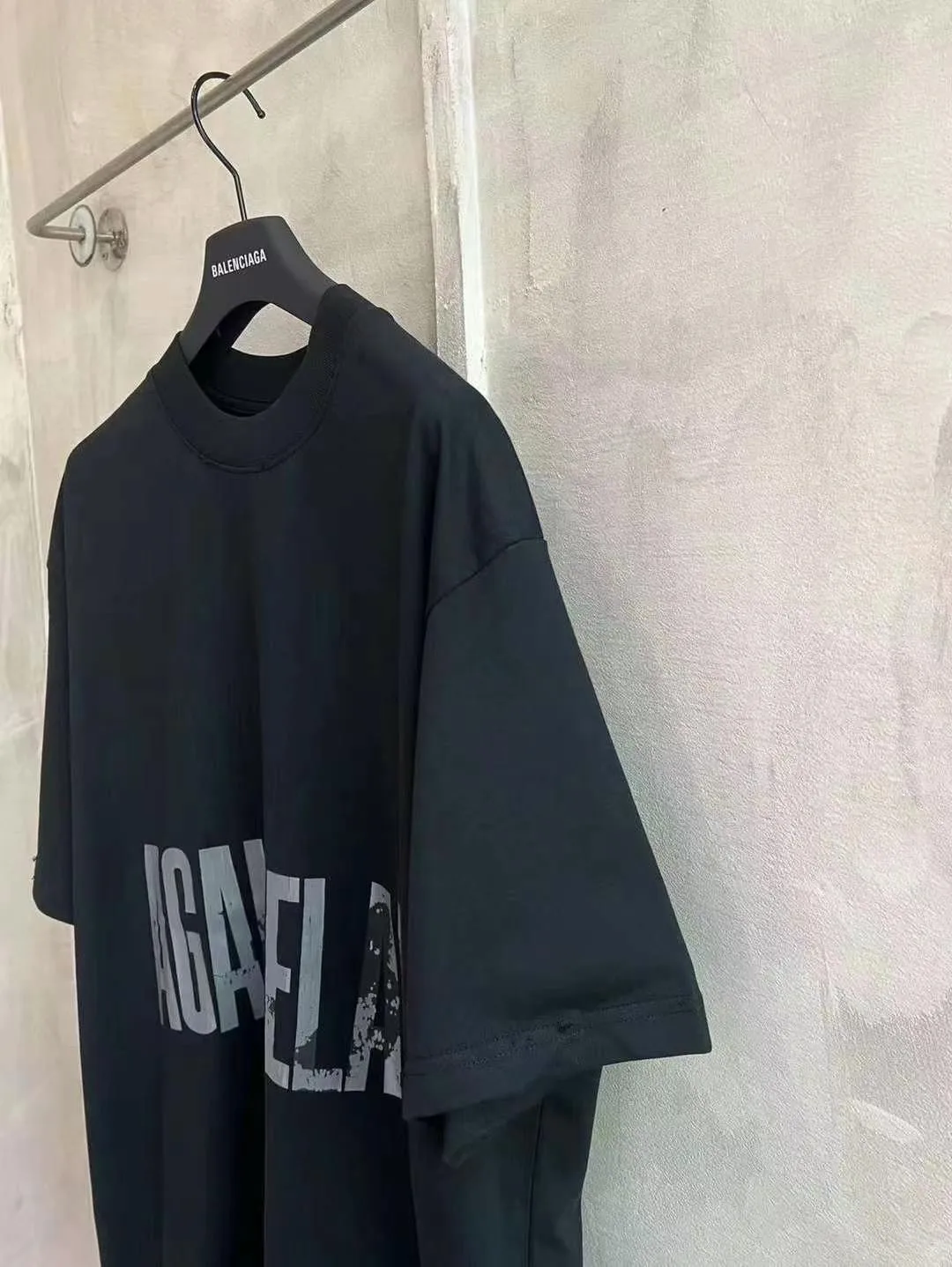 Distressed Logo Print Oversized T-Shirt D16019967 — view 5