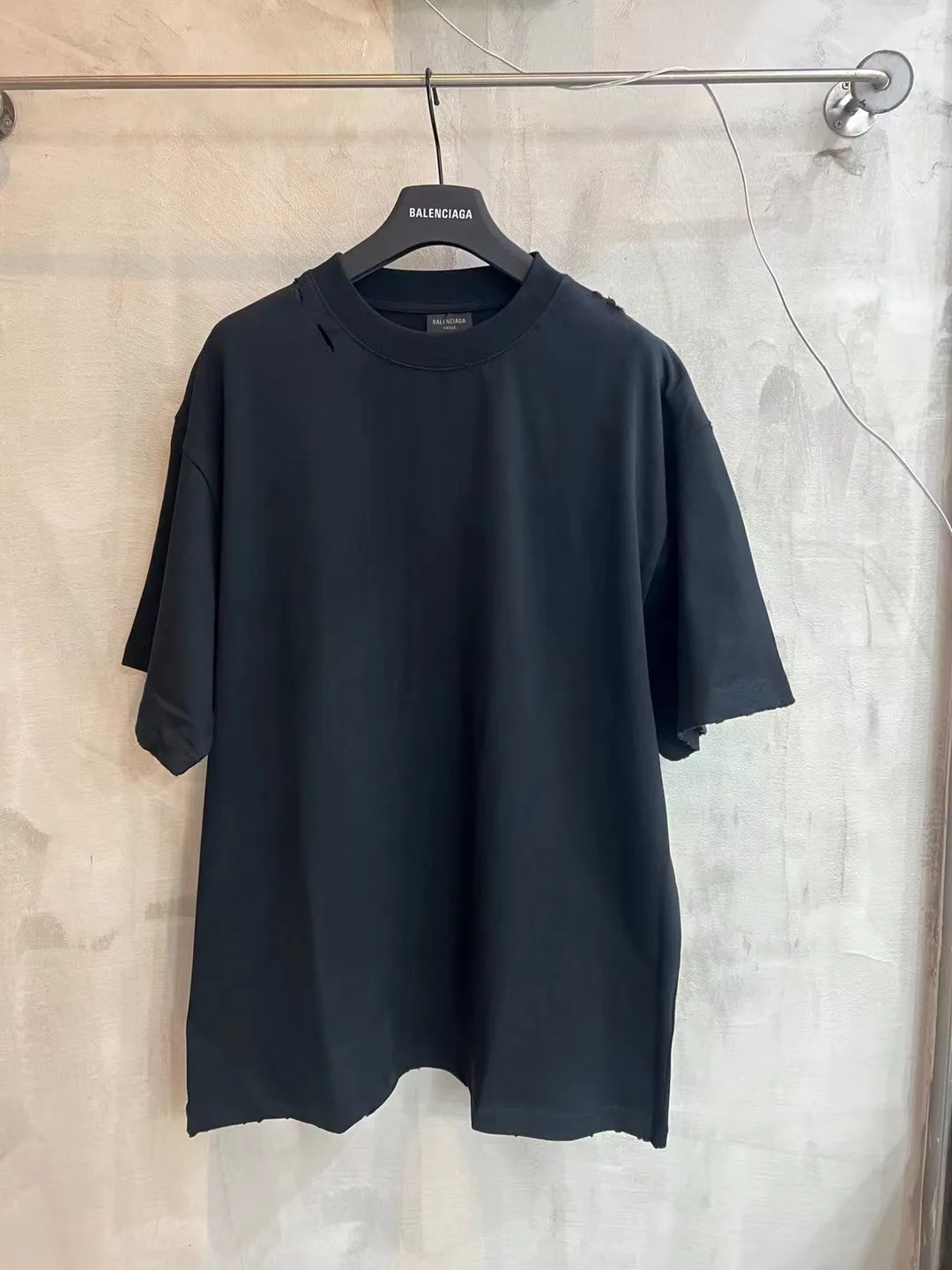 Distressed Tape-Effect Oversized T-Shirt D8521875