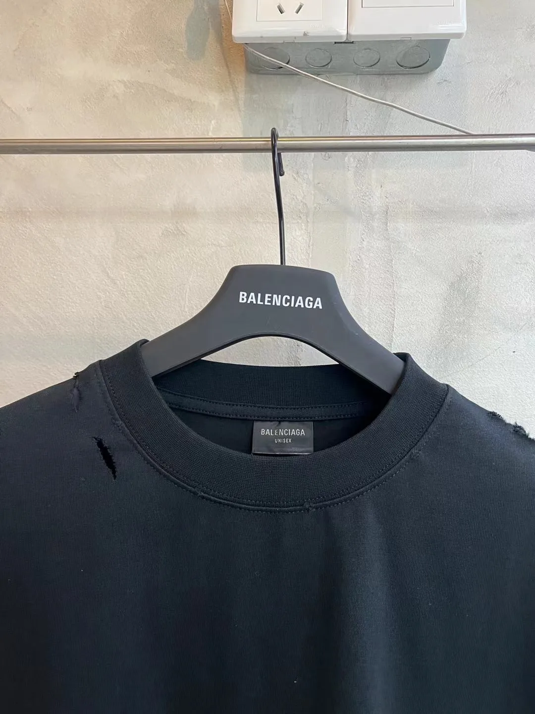 Distressed Tape-Effect Oversized T-Shirt D8521875 — view 3