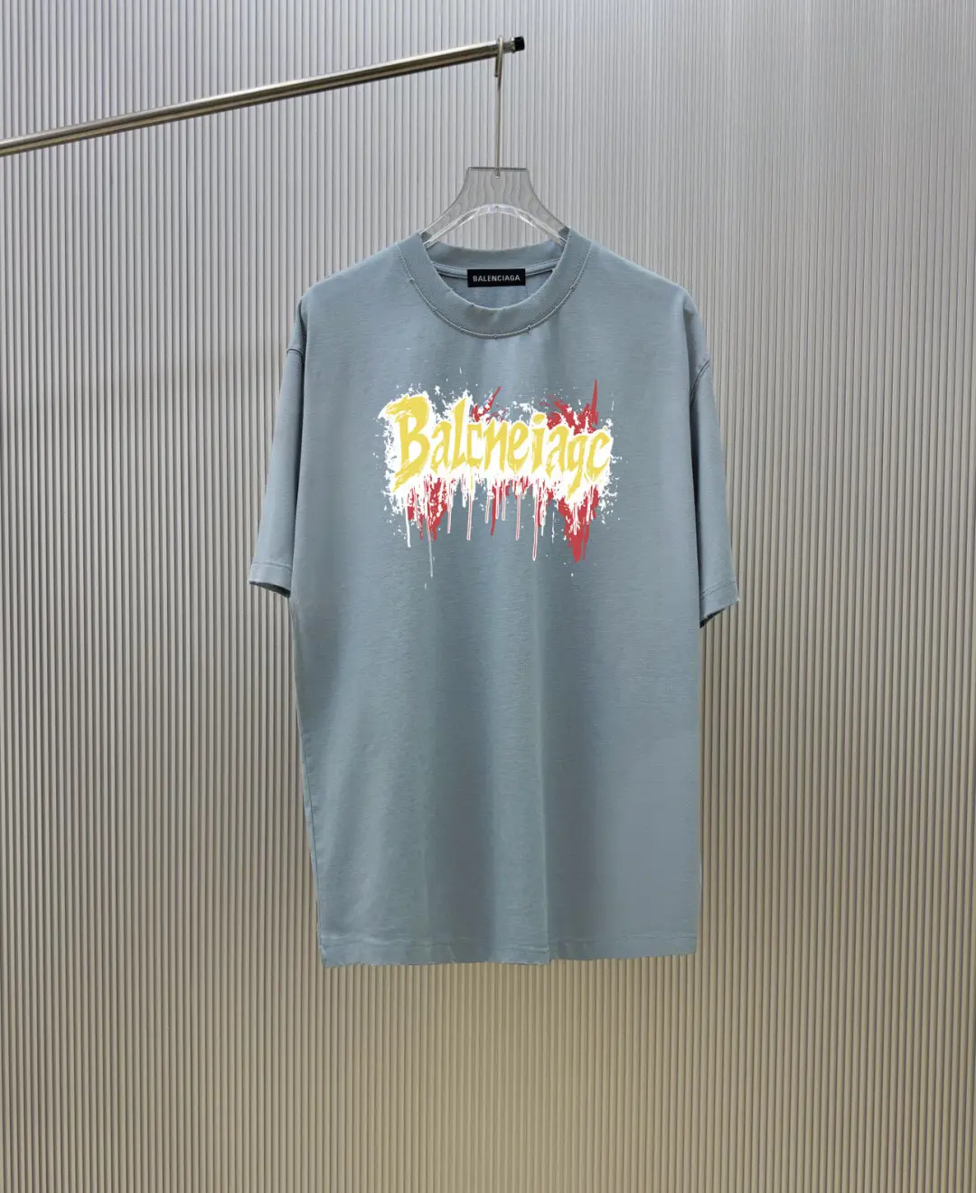 Distressed Graffiti Logo Cotton T-Shirt D12518816