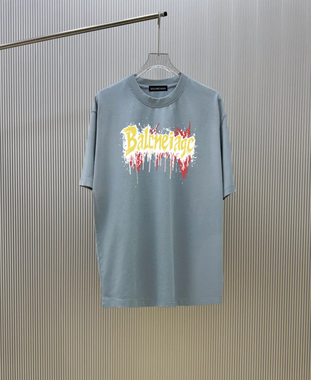 Distressed Graffiti Logo Cotton T-Shirt D12518816