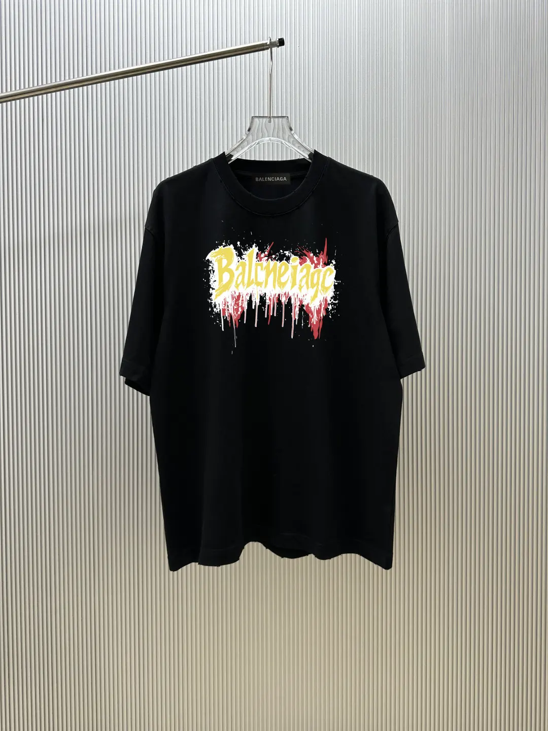 Distressed Logo Print Cotton T-Shirt D12518815