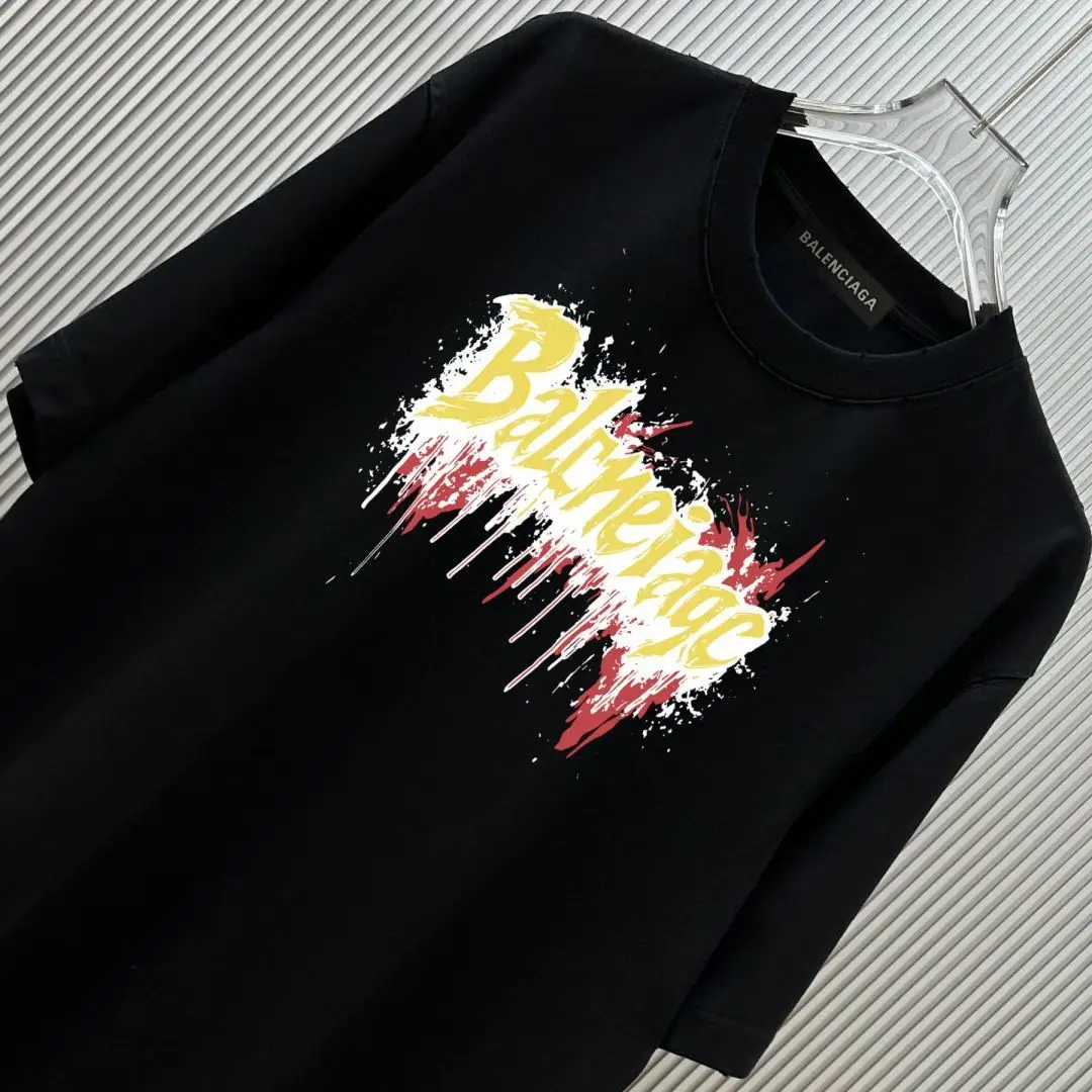 Distressed Logo Print Cotton T-Shirt D12518815 — view 3