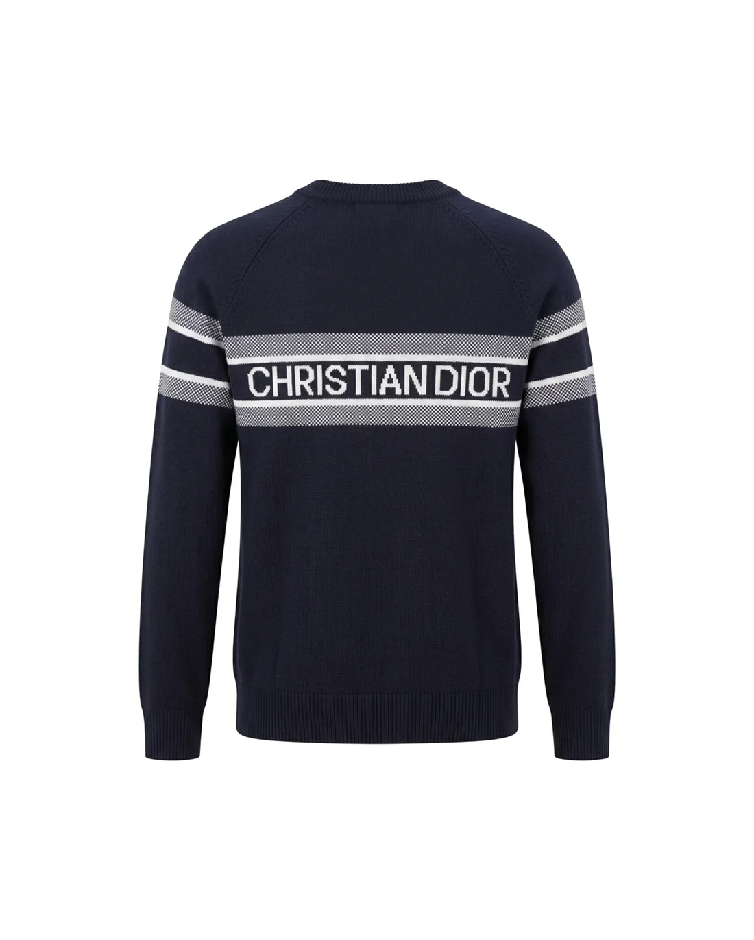 Striped Logo Jacquard Crew-Neck Sweater D20023385 — view 2