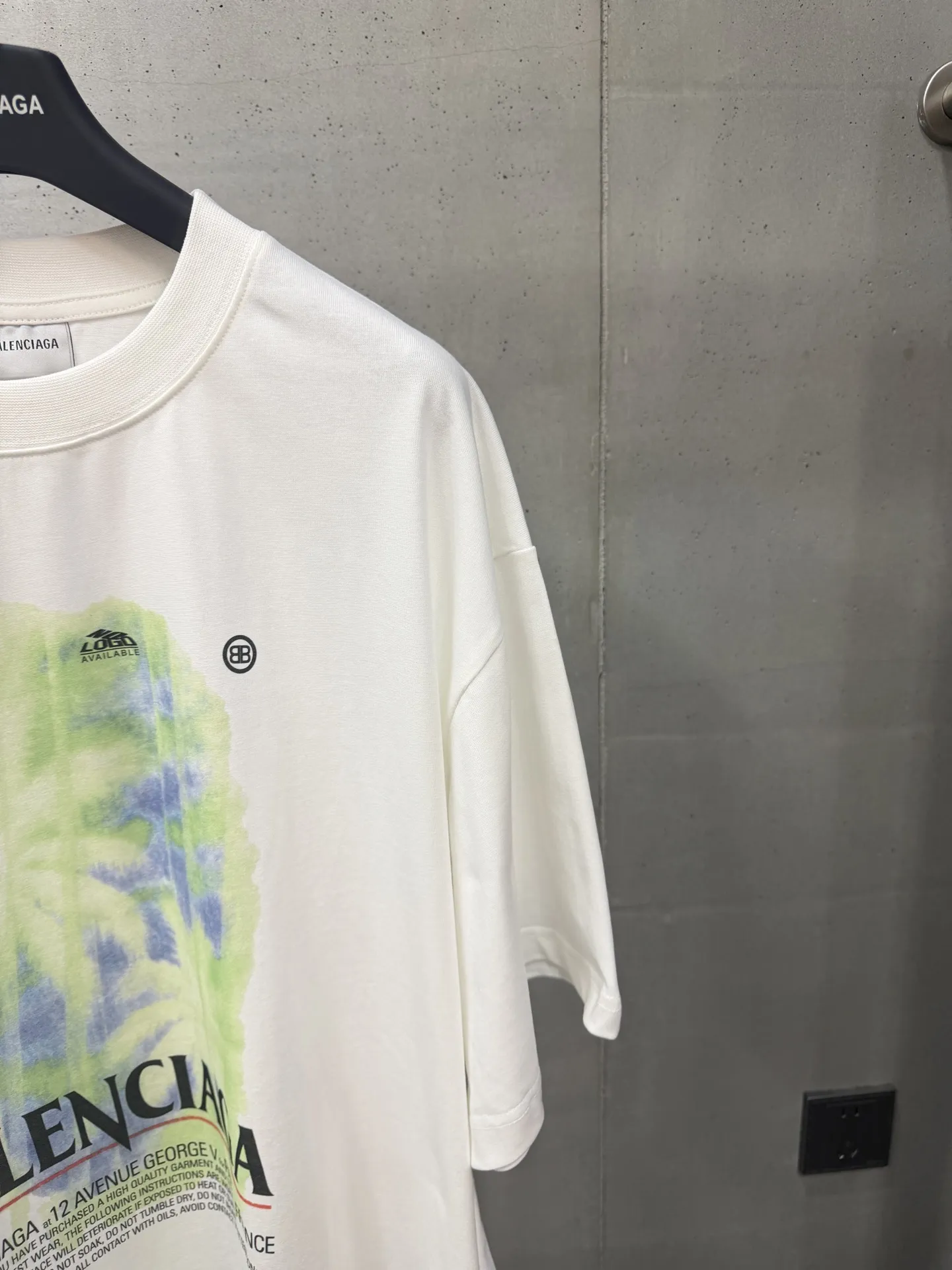 Palm Tree Graphic Print Oversized T-Shirt D15519985 — view 4