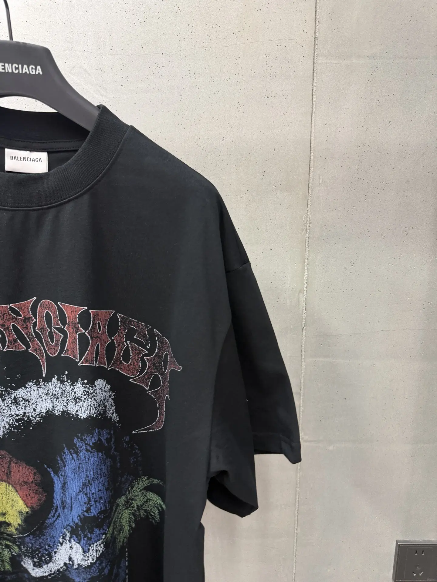 Sunset Wave Graphic Oversized T-Shirt D15520012 — view 4