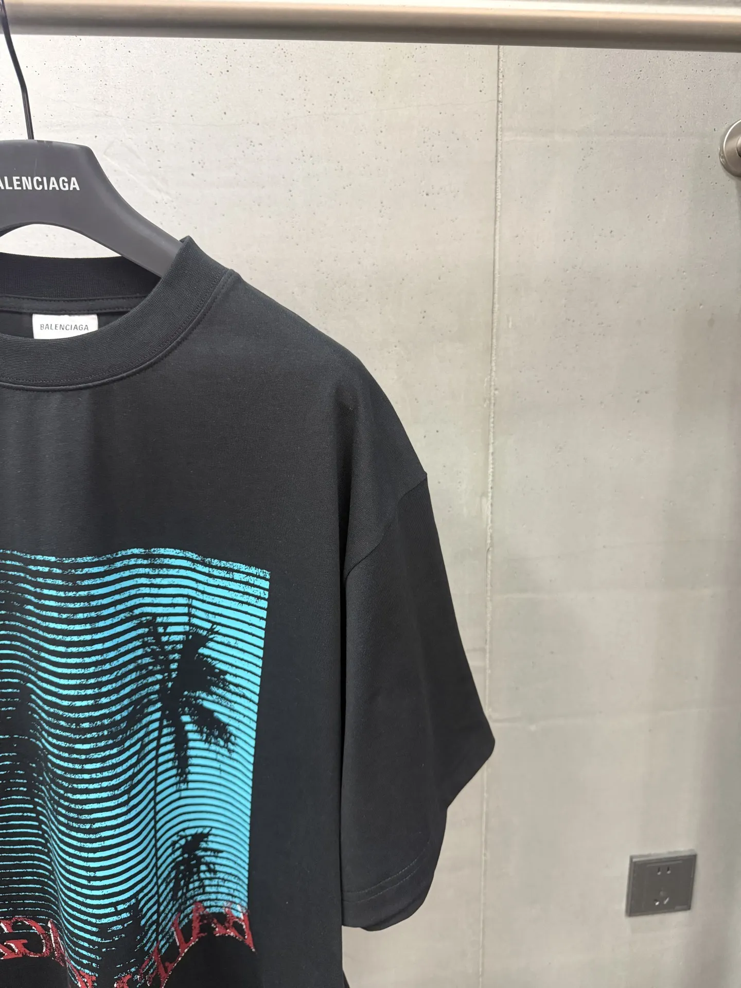 Palm Tree Graphic Print Oversized T-Shirt D15519983 — view 4