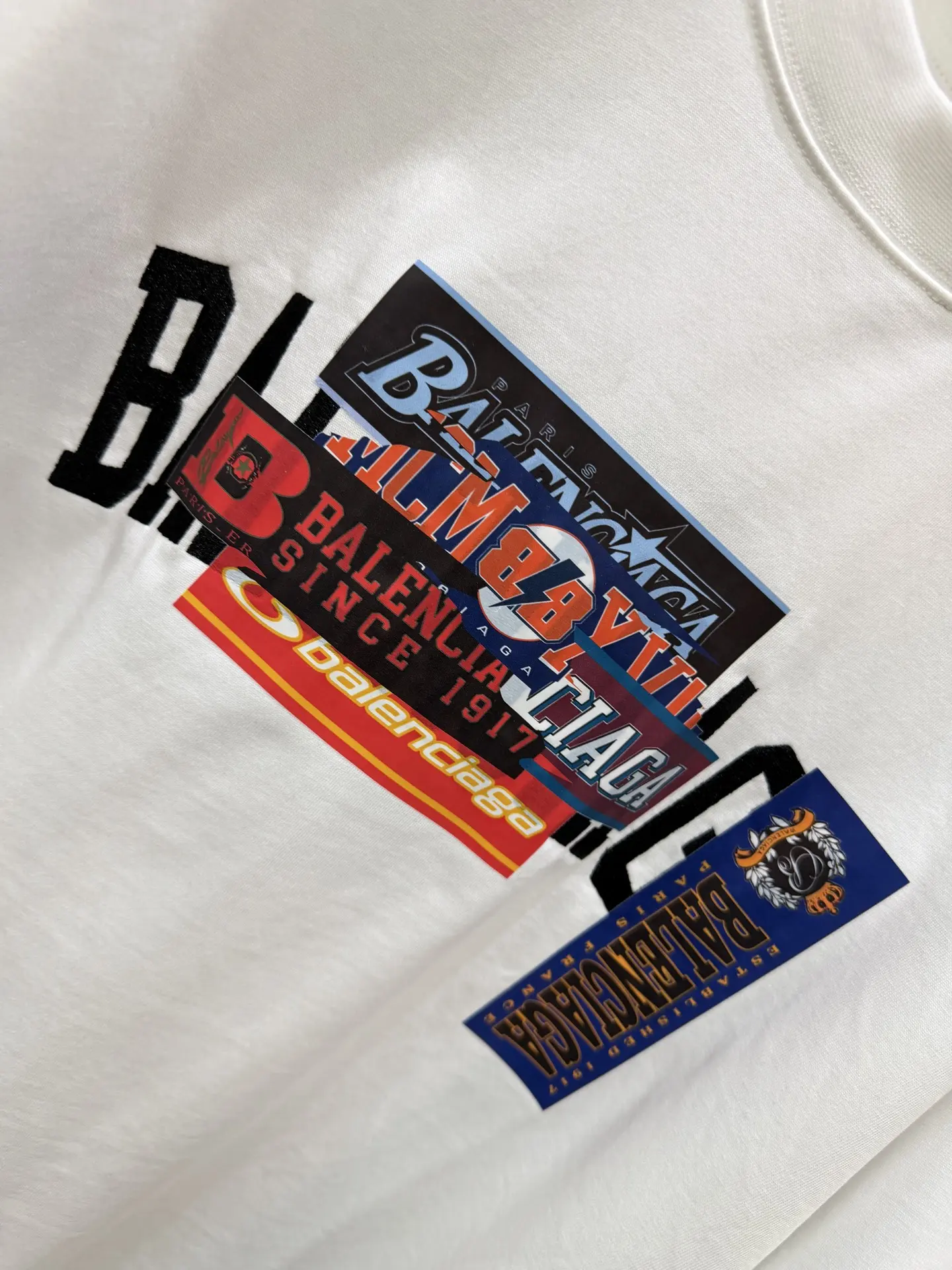 Multi-Logo Tape Sticker Oversized T-Shirt D15519966 — view 5