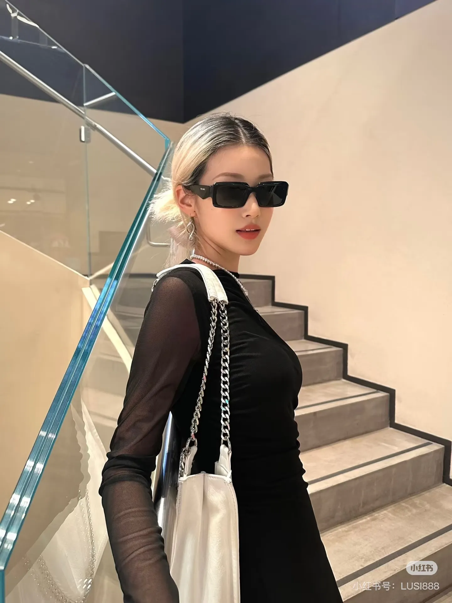Prada Square-Frame Sunglasses D20017748 — view 2