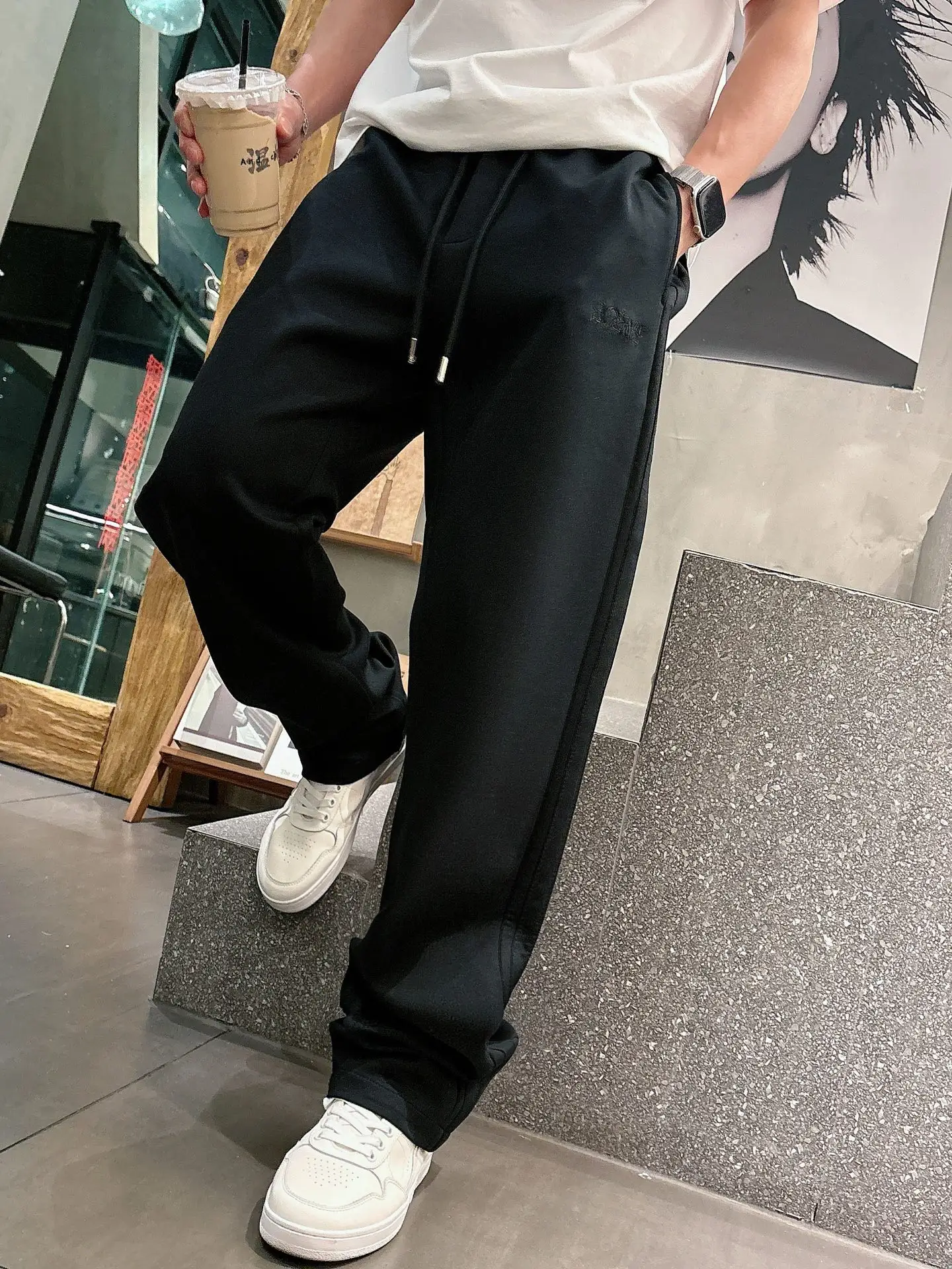 Logo-Embroidered Cotton-Blend Sweatpants D23014653 — view 7