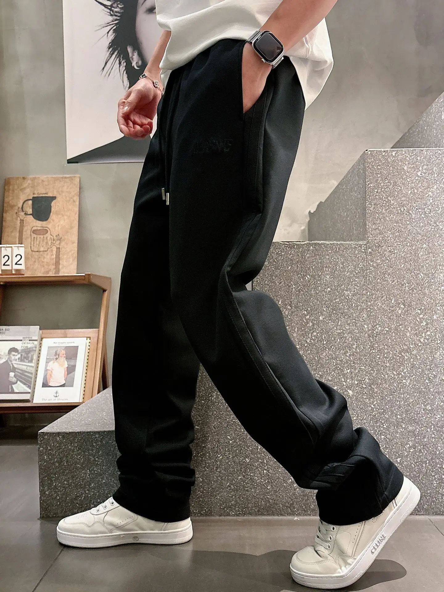 Logo-Embroidered Cotton-Blend Sweatpants D23014653 — view 8