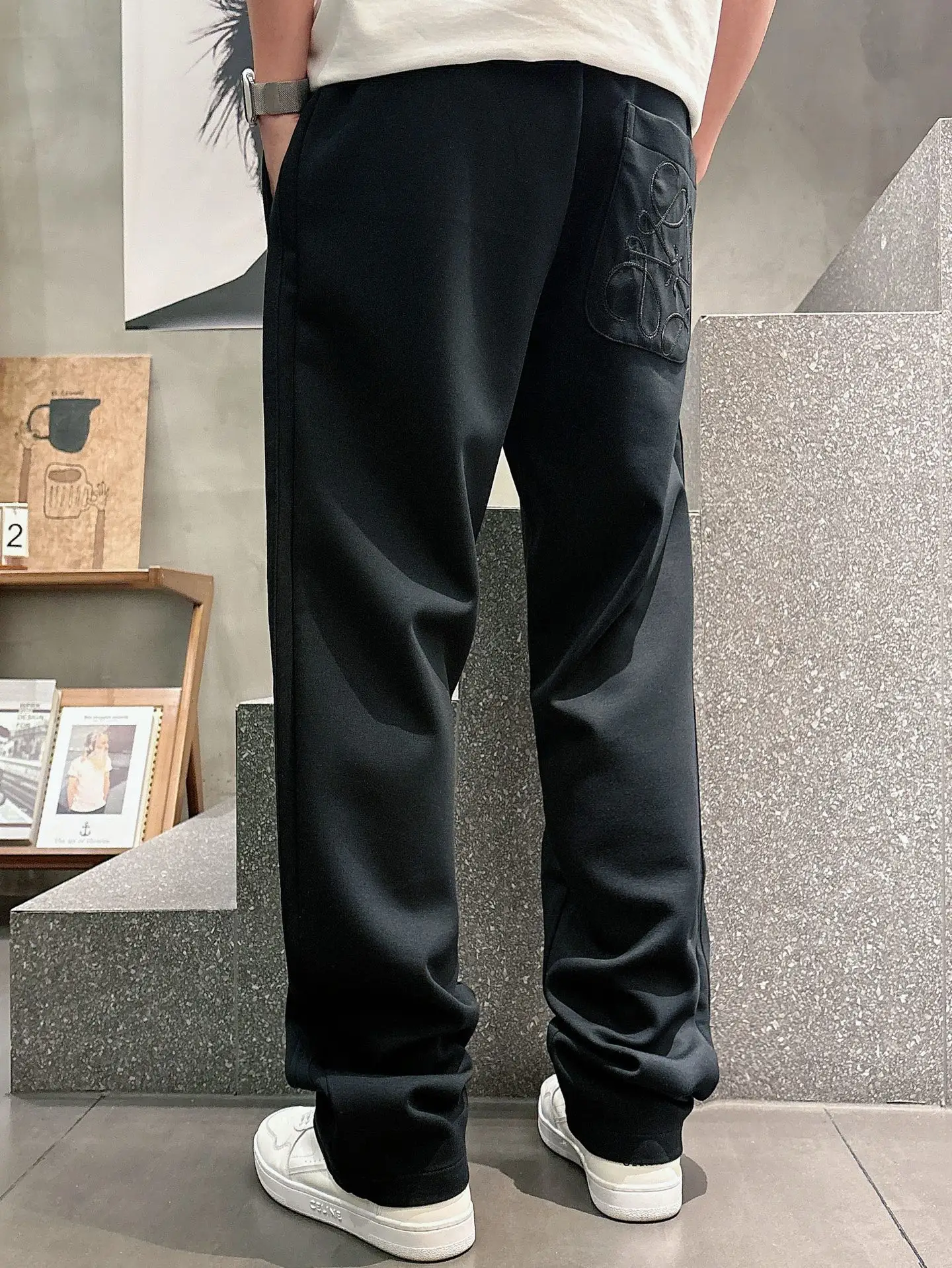 Logo-Embroidered Cotton-Blend Sweatpants D23014653 — view 9