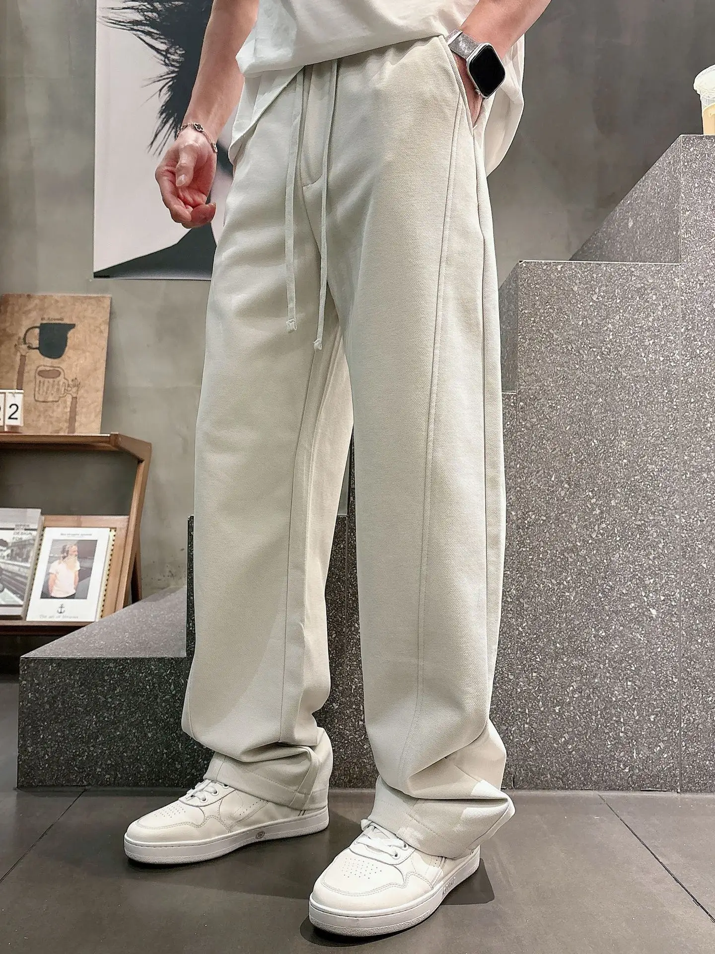 Logo-Embossed Cotton-Blend Sweatpants D21514666 — view 2